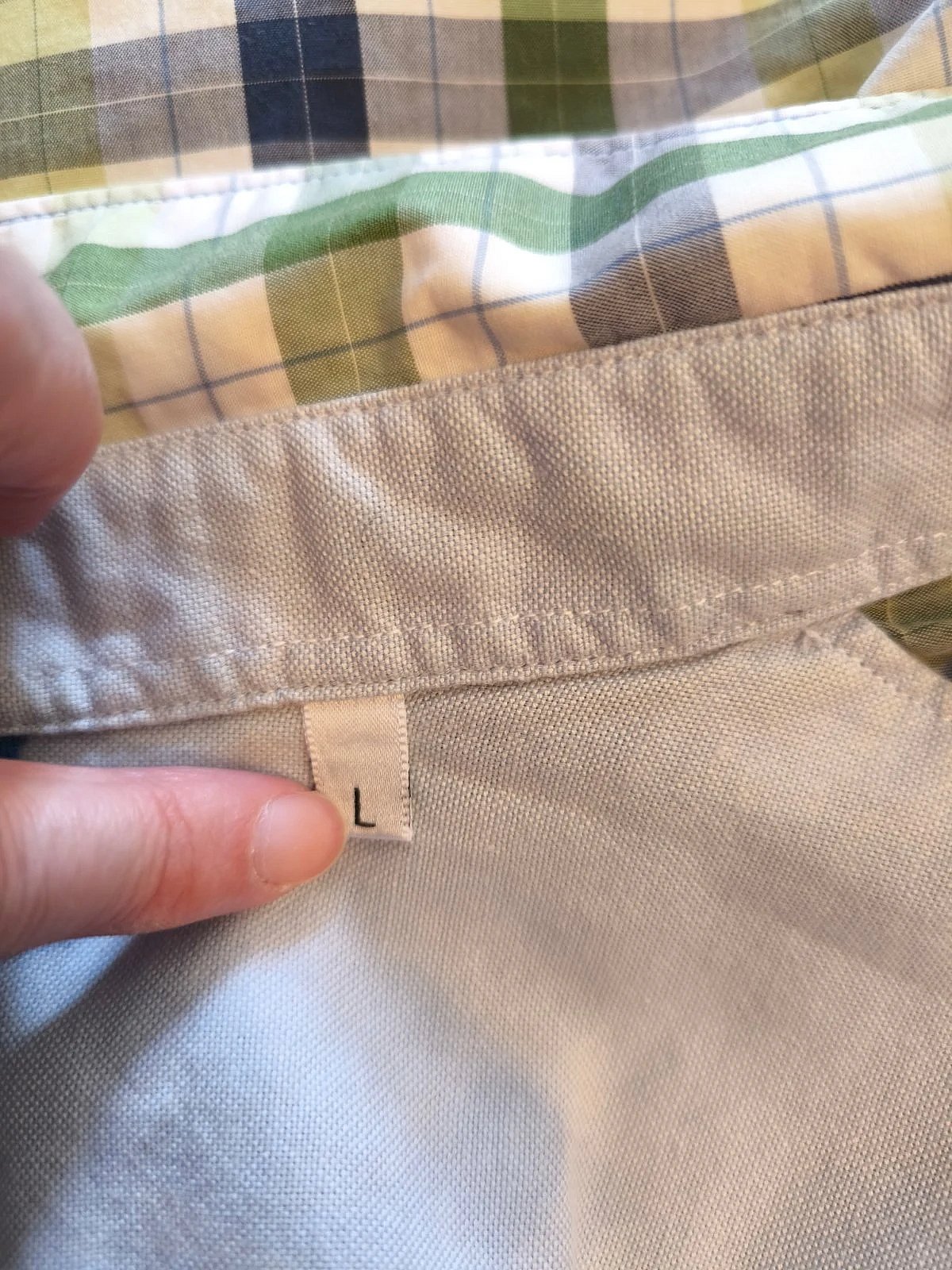 Green checked short sleeve shirt, photo 4
