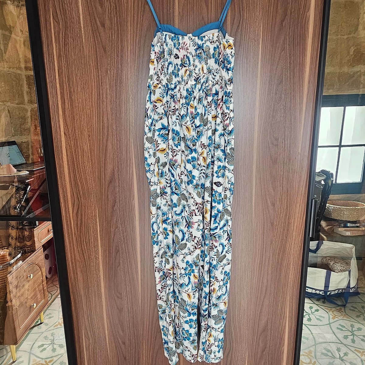 Floral Print Spaghetti Strap Jumpsuit - photo 4