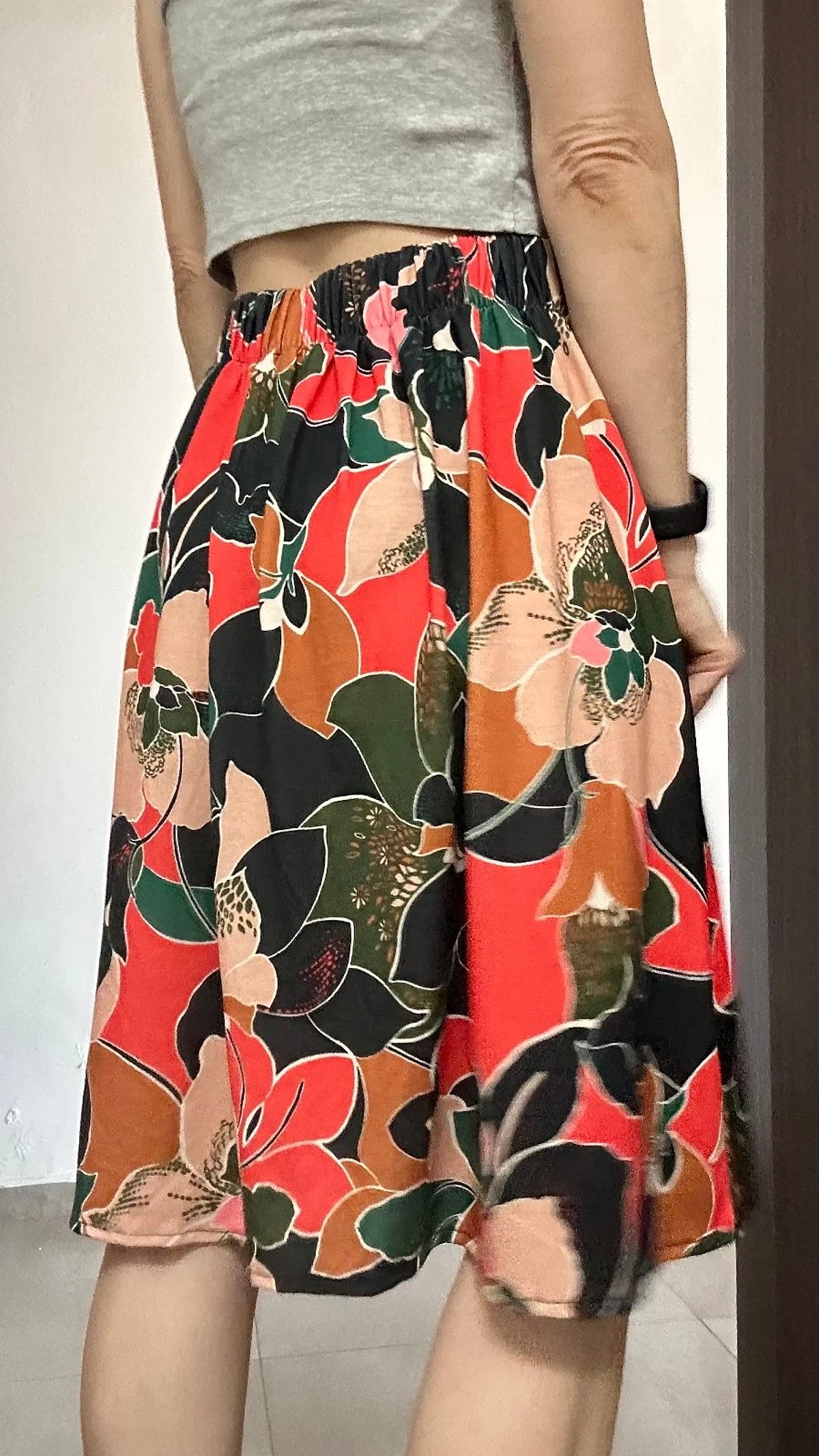 Floral Print Midi Skirt - Handmade in Italy  - photo 3