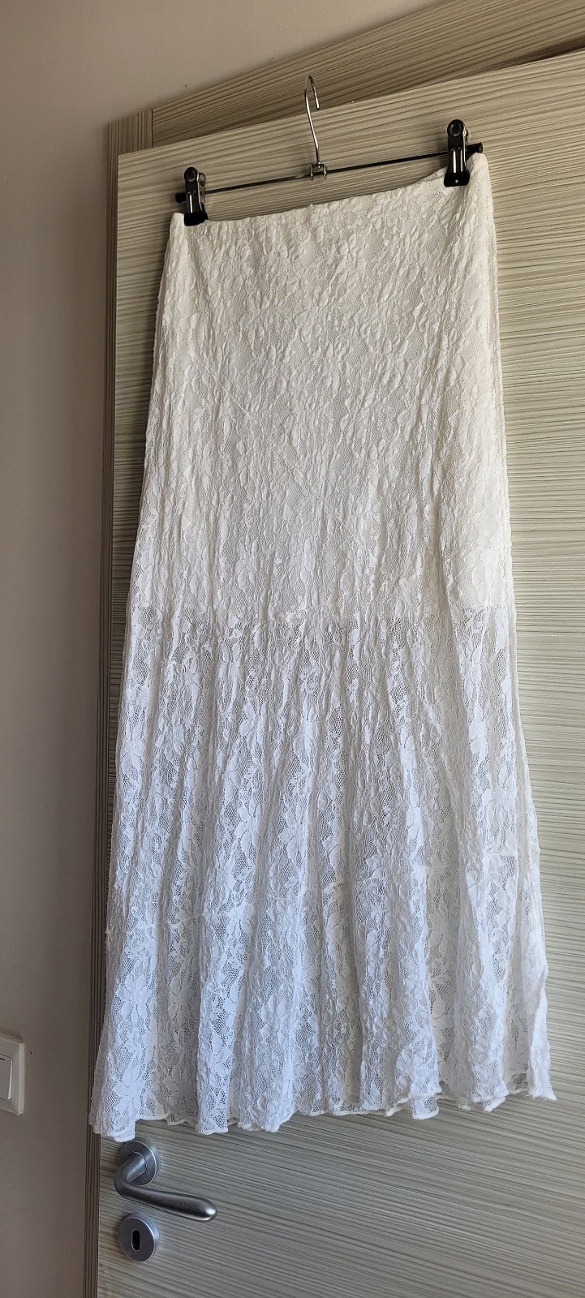 White lace midi skirt, photo 2
