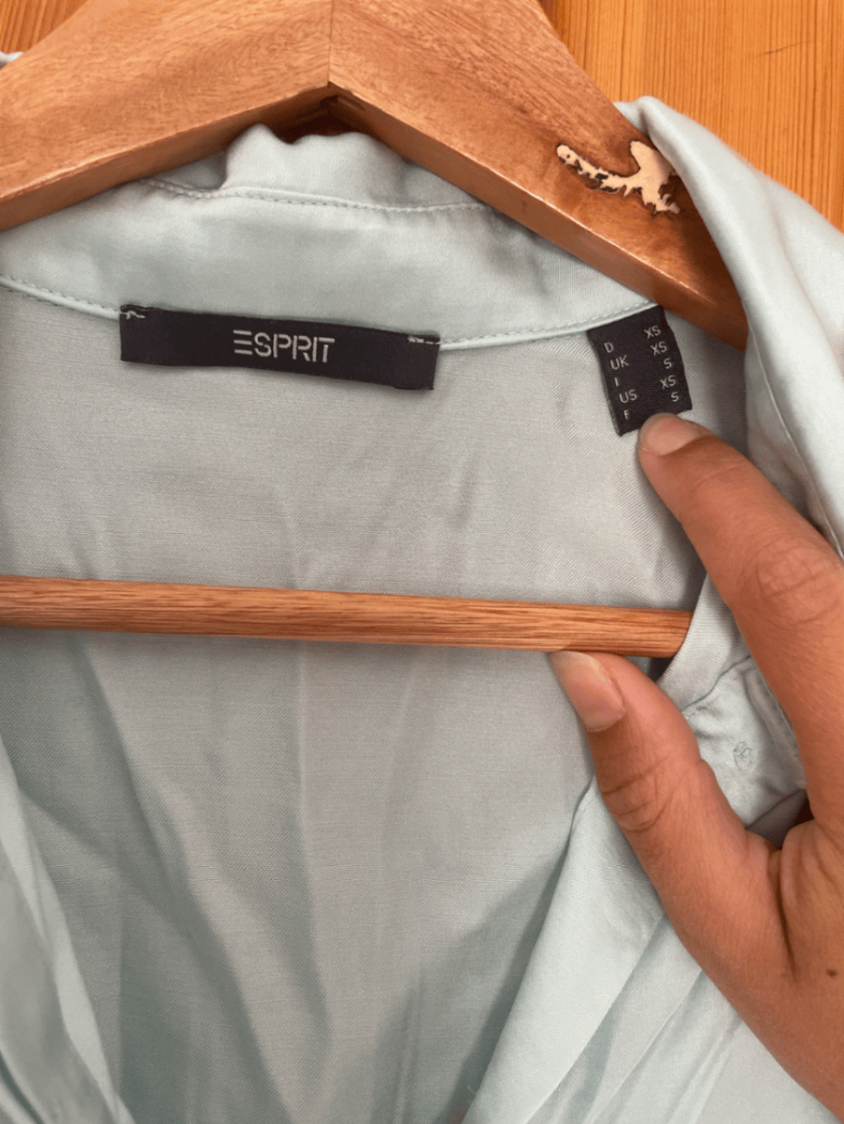 Esprit Light Blue Satin Shirt - photo 3