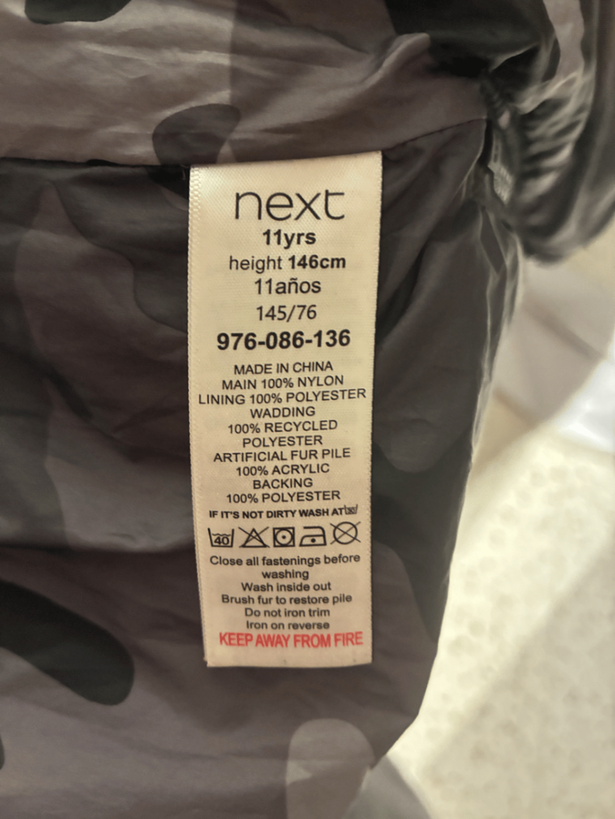 Next Boys Black Puffer Jacket - photo 3