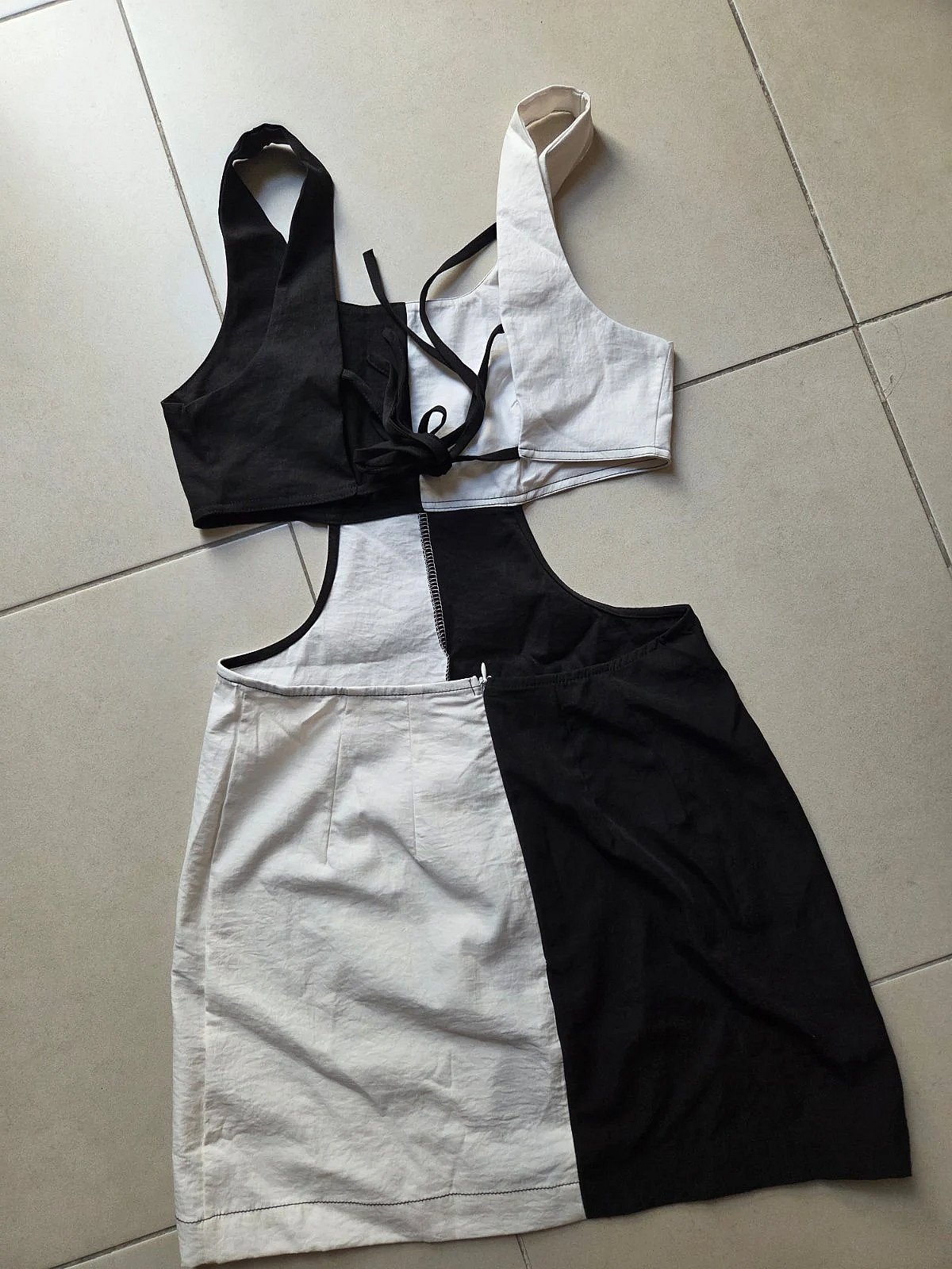 Black and white cutout dress, photo 3
