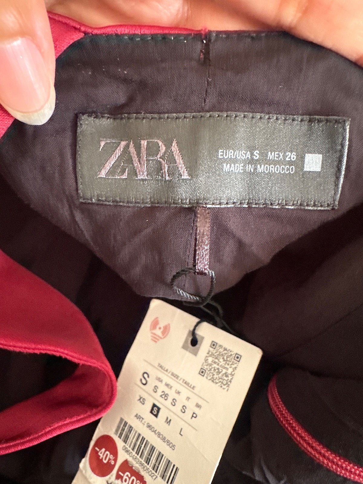 Burgundy Satin Mini Dress, photo 6