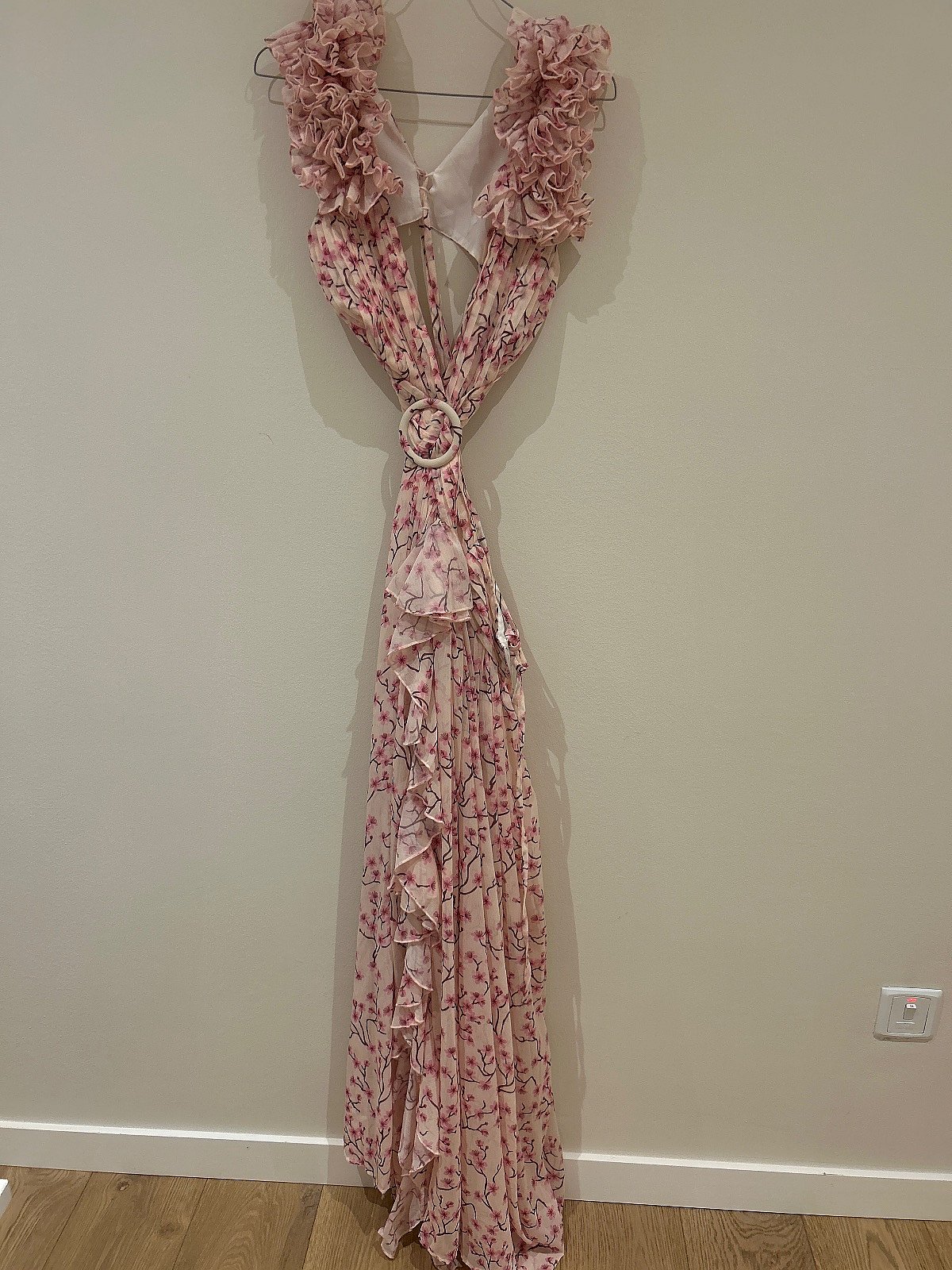 ALB Cassini Floral ruffle maxi dress size 8, photo 2