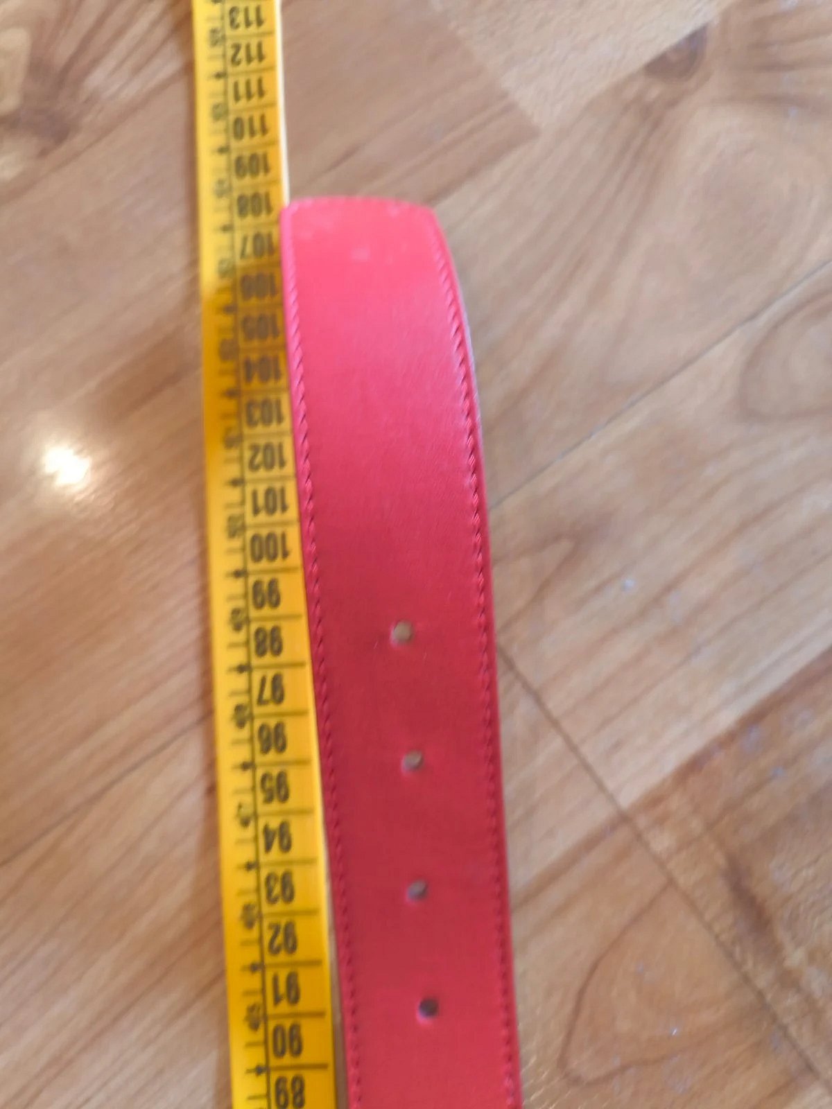 Red belt with bee buckle, photo 3