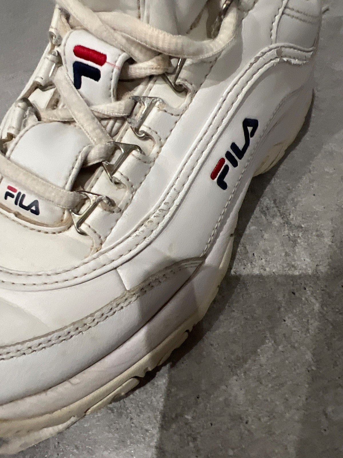 Fila White Chunky Trainers, photo 3