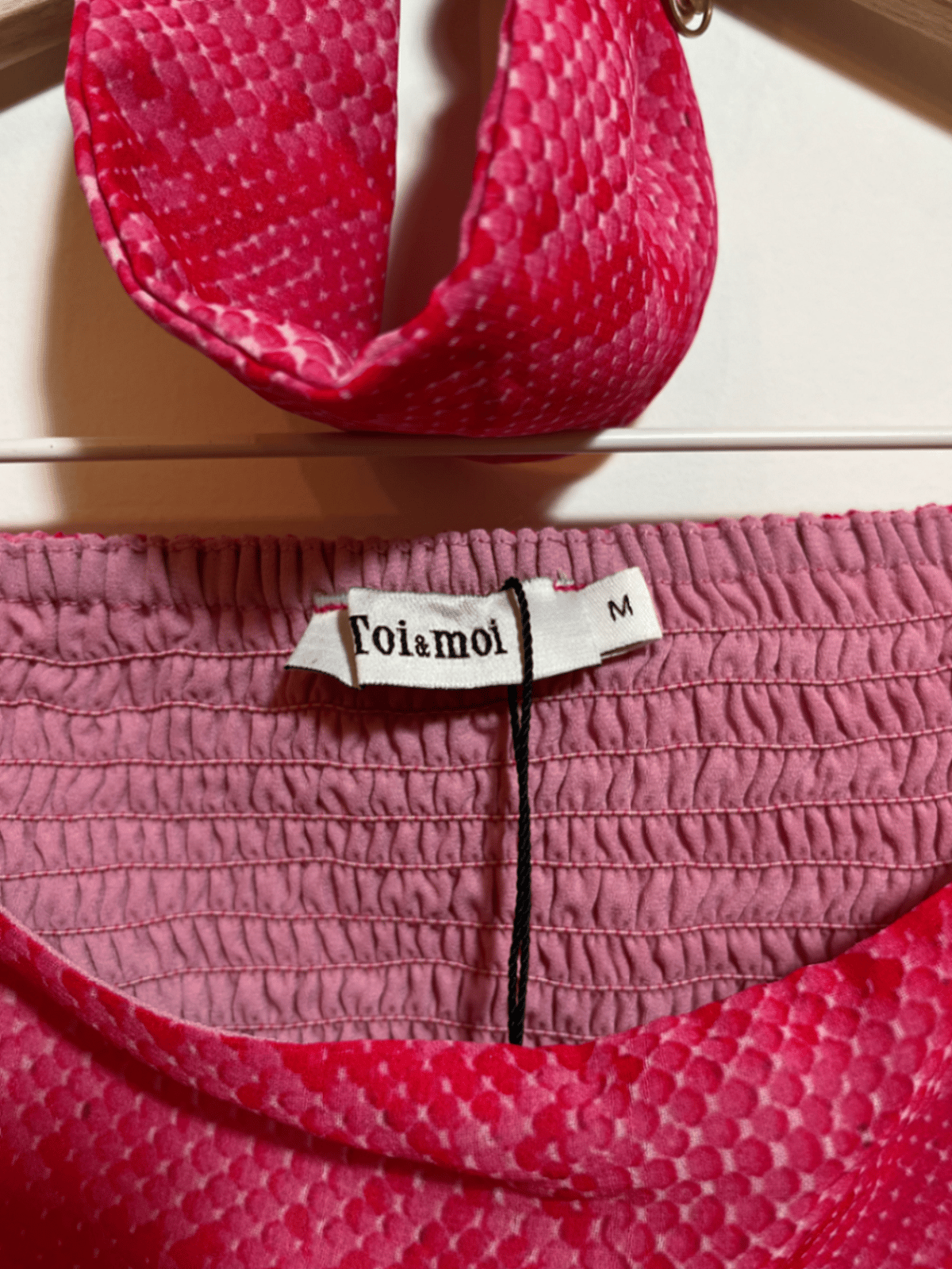 Pink Snake Print Bandeau Top - photo 5