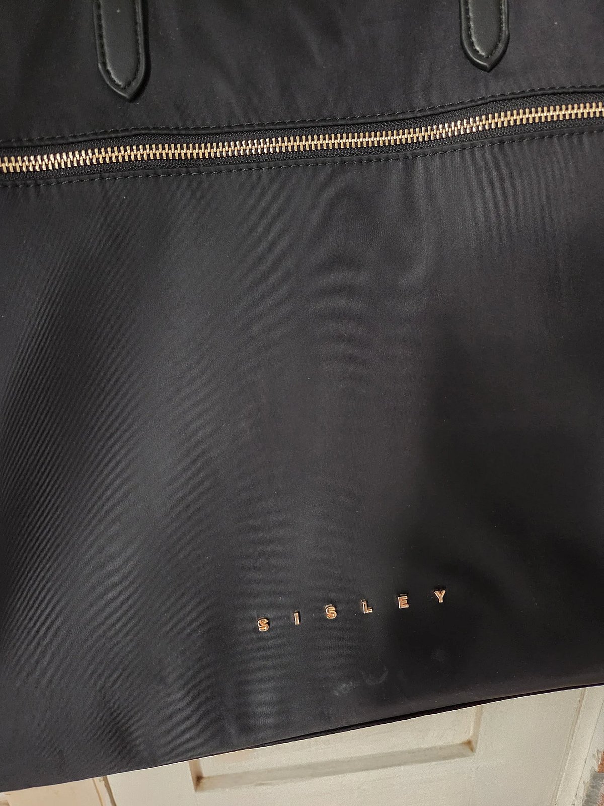 Sisley Black Zip Tote Bag, photo 3
