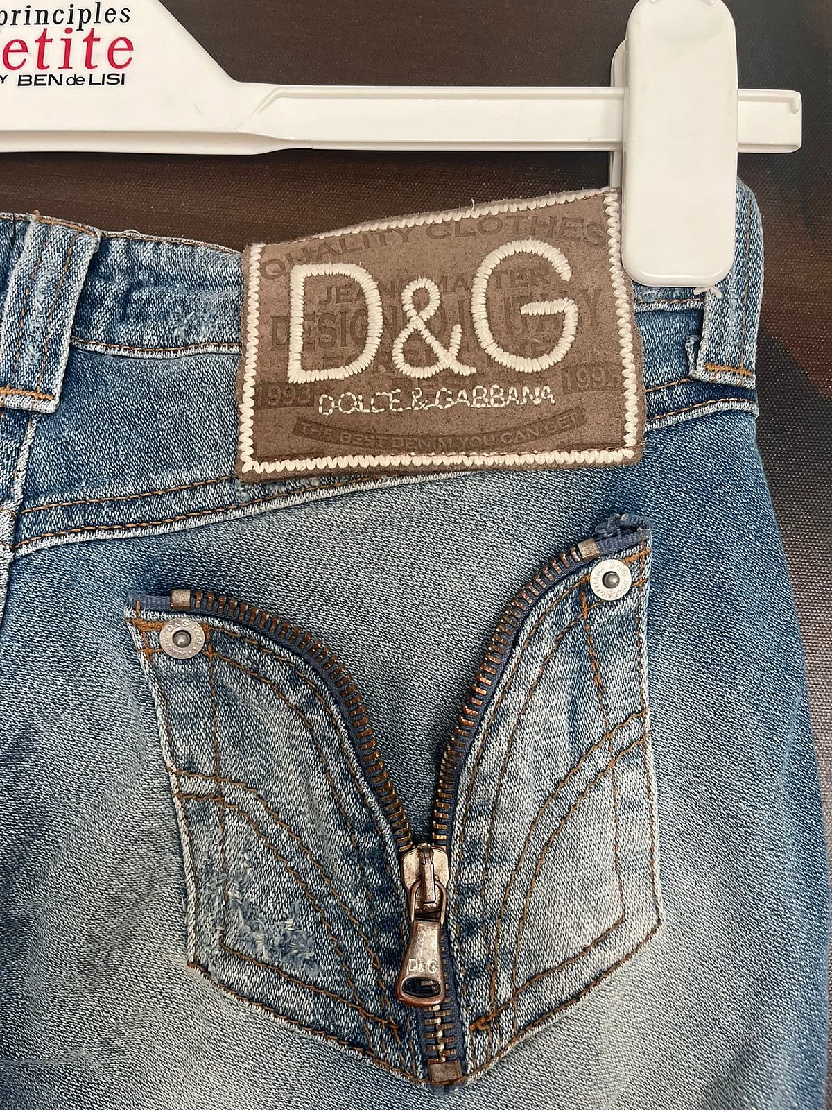 Dolce & Gabbana Straight Leg Distressed Blue Jeans, photo 6