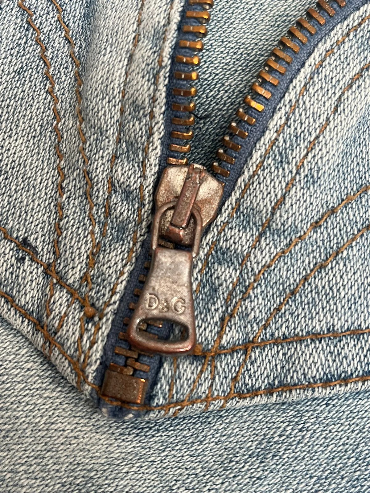 Dolce & Gabbana Straight Leg Distressed Blue Jeans, photo 5