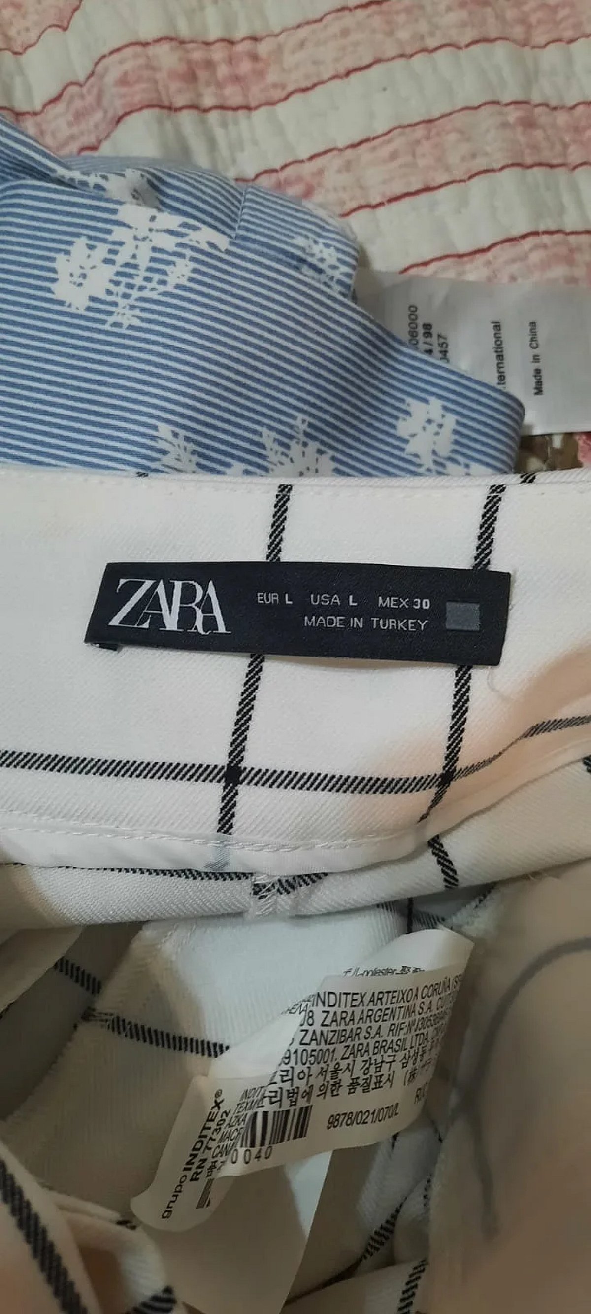 Zara Grid Check Trousers, photo 2