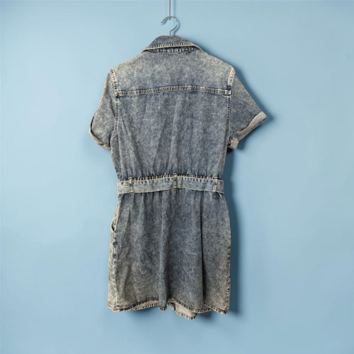 Acid Wash Denim Shirt Dress, photo 2