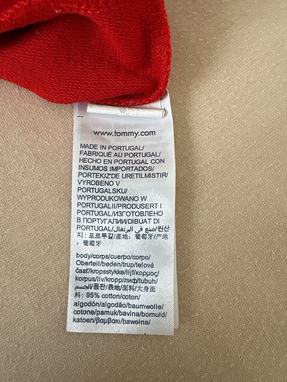 Tommy Hilfiger red cotton sweatshirt, photo 5