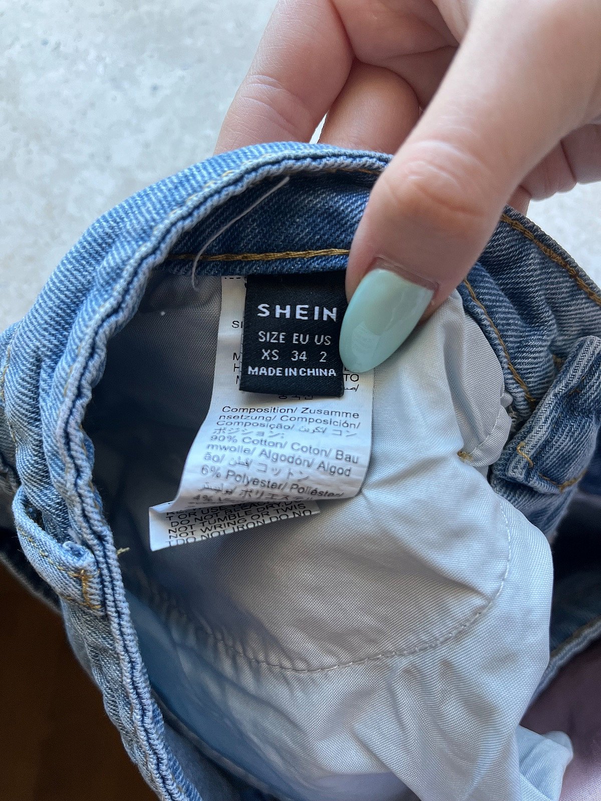 Light wash denim cargo skirt, photo 3