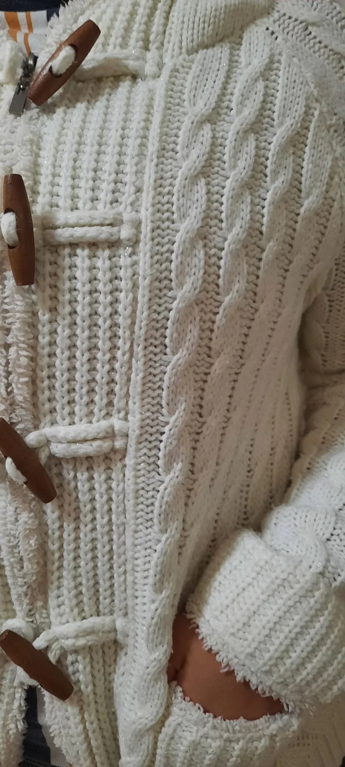 Ivory Cable Knit Jacket, photo 2