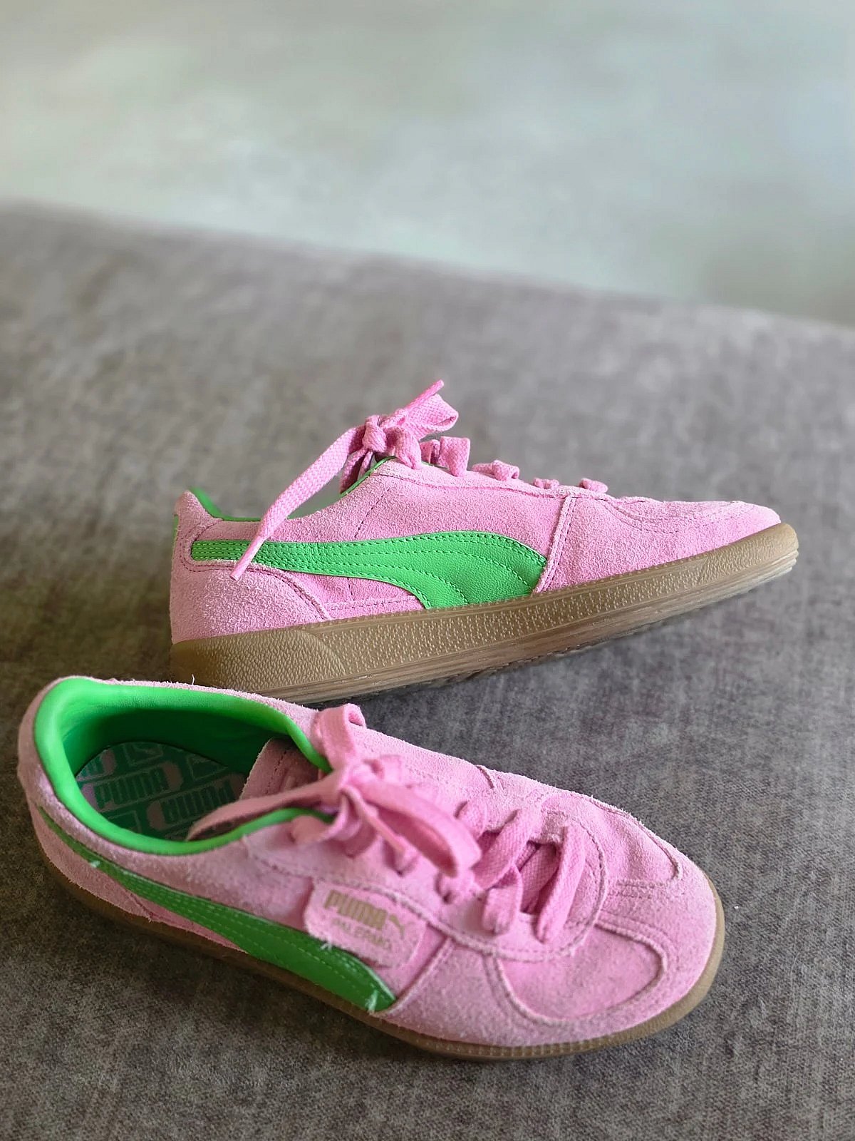 Pink and Green Puma Trainers, photo 3
