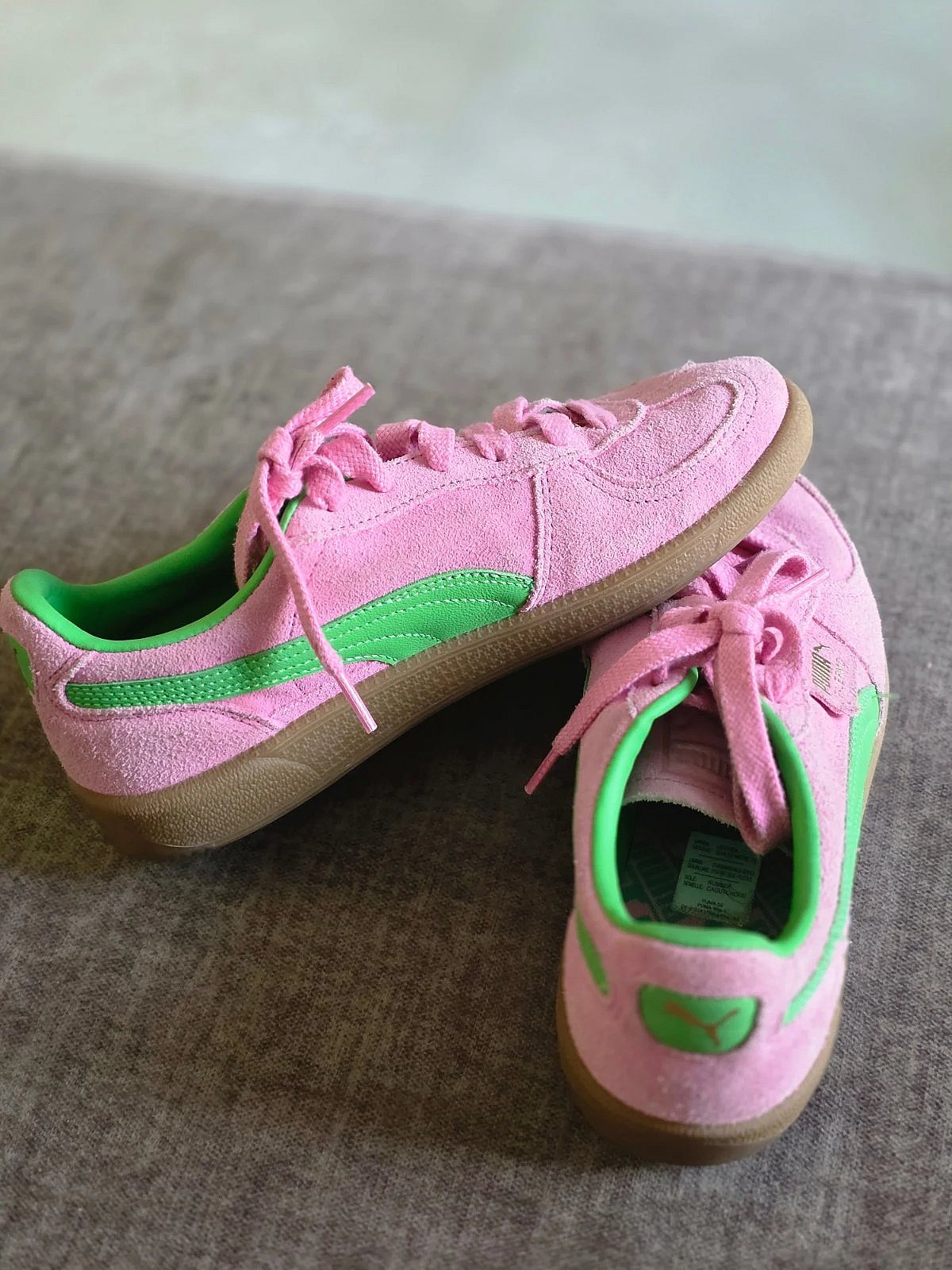 Pink and Green Puma Trainers, photo 2