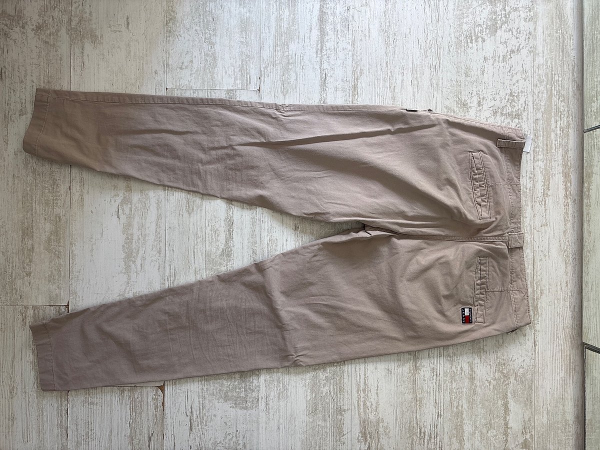 Tommy Jeans beige cotton trousers, photo 2