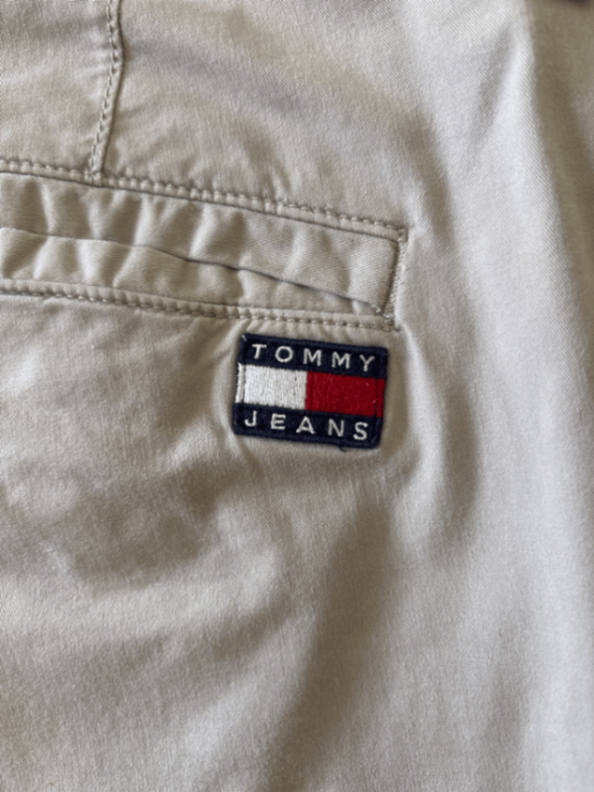 Tommy Jeans beige cotton trousers, photo 4