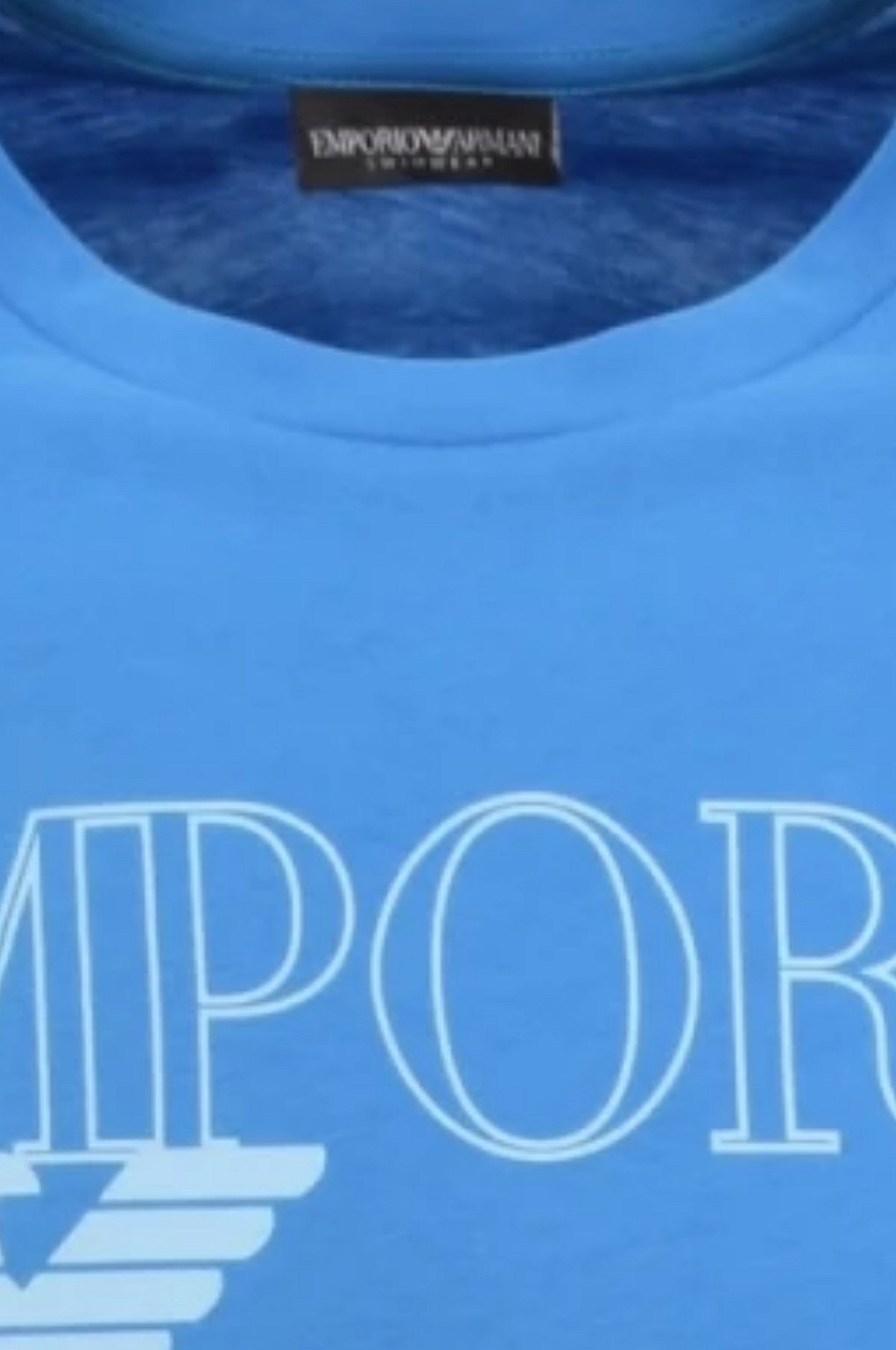 T-shirt Emporio Armani Bright Blue, fotografia 2