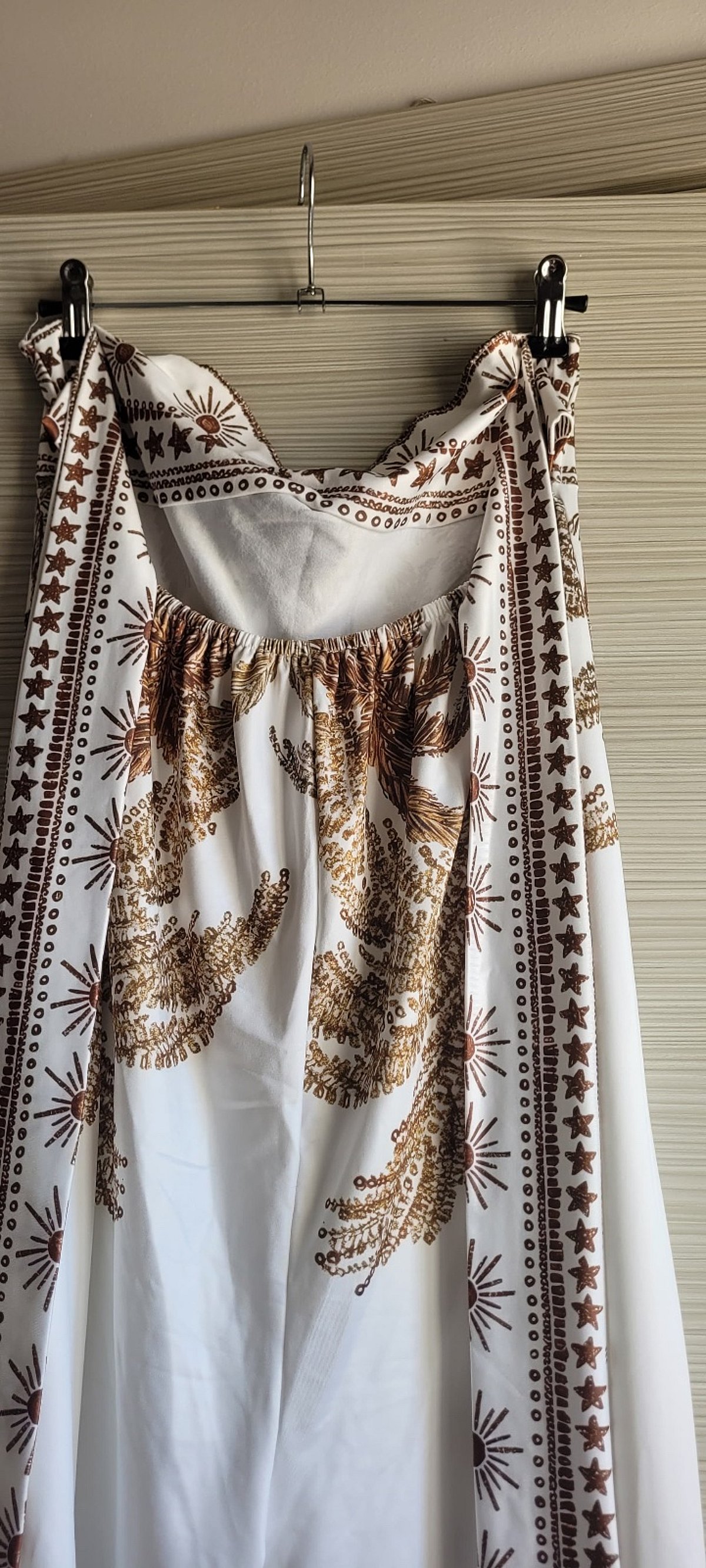 Palm Print Wide Leg Jumpsuit, photo 4