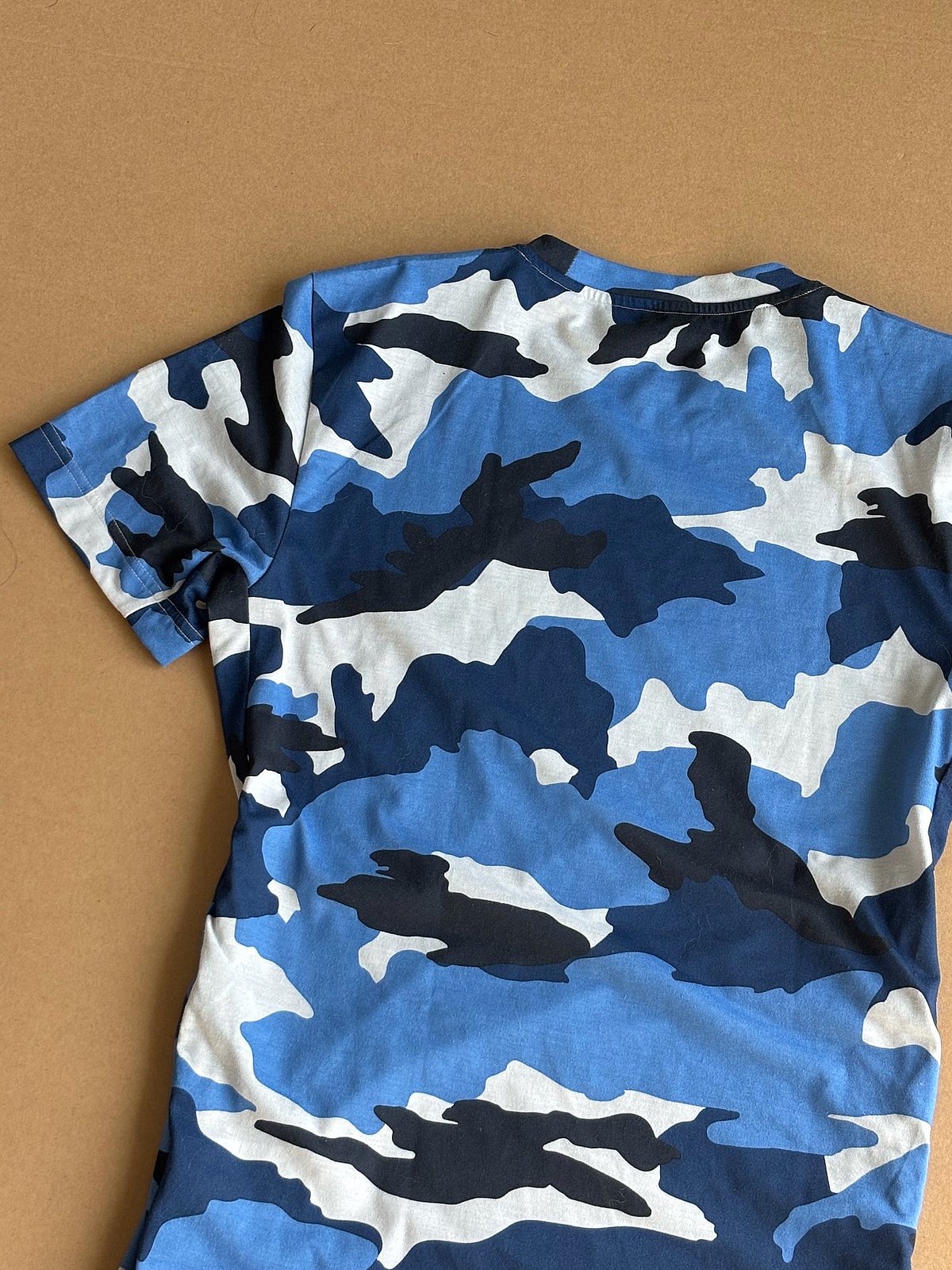 Vinatge Adidas Blue Camo Print Tee, photo 4