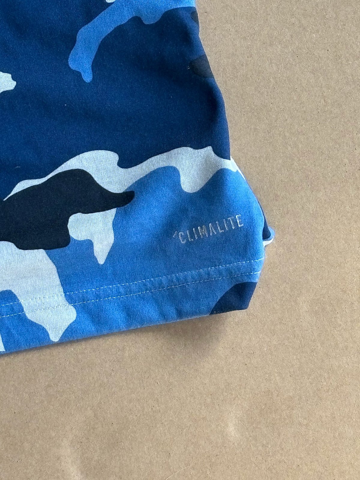 Vinatge Adidas Blue Camo Print Tee, photo 3