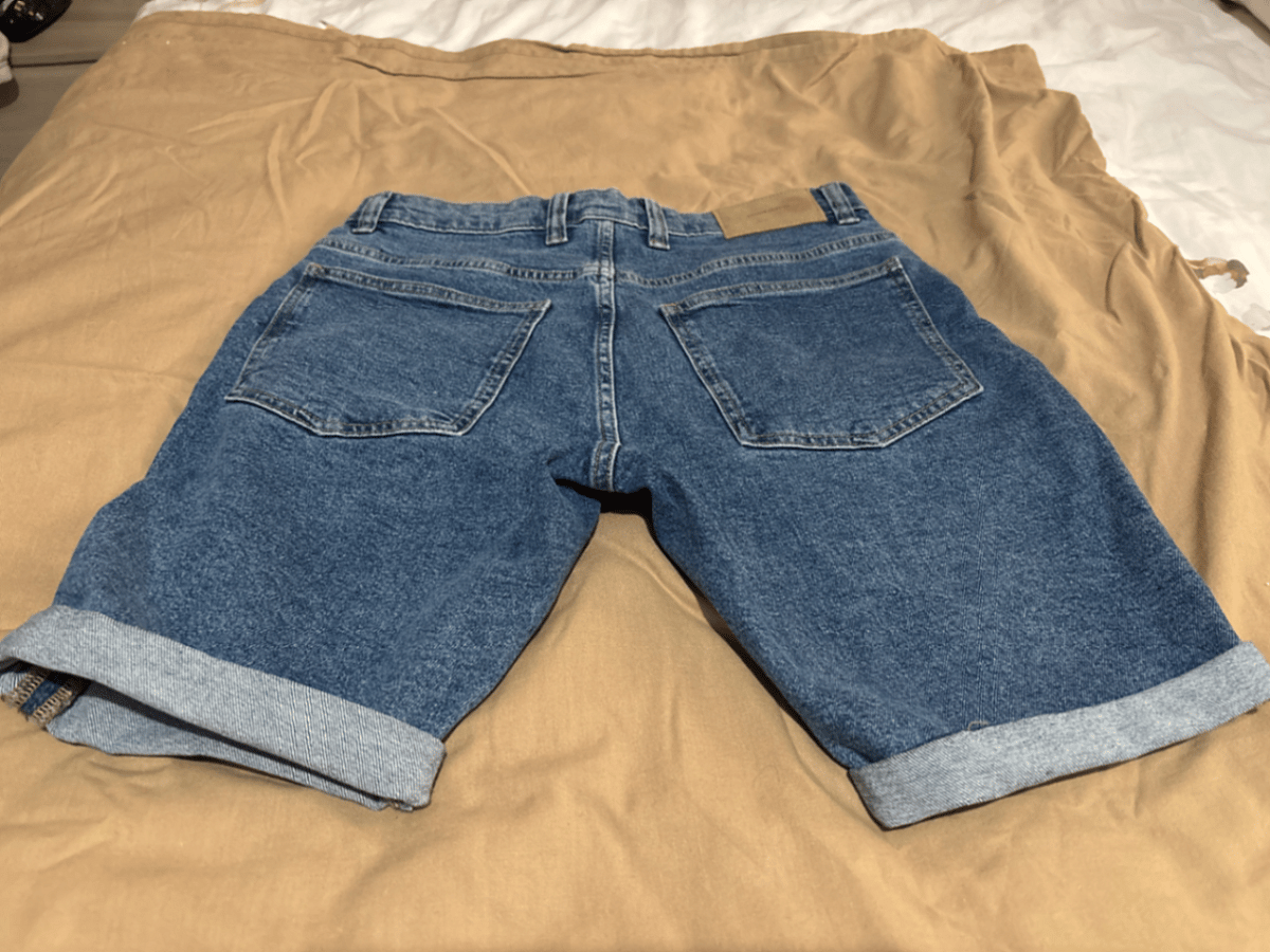 Denim Roll-Up Shorts, photo 2