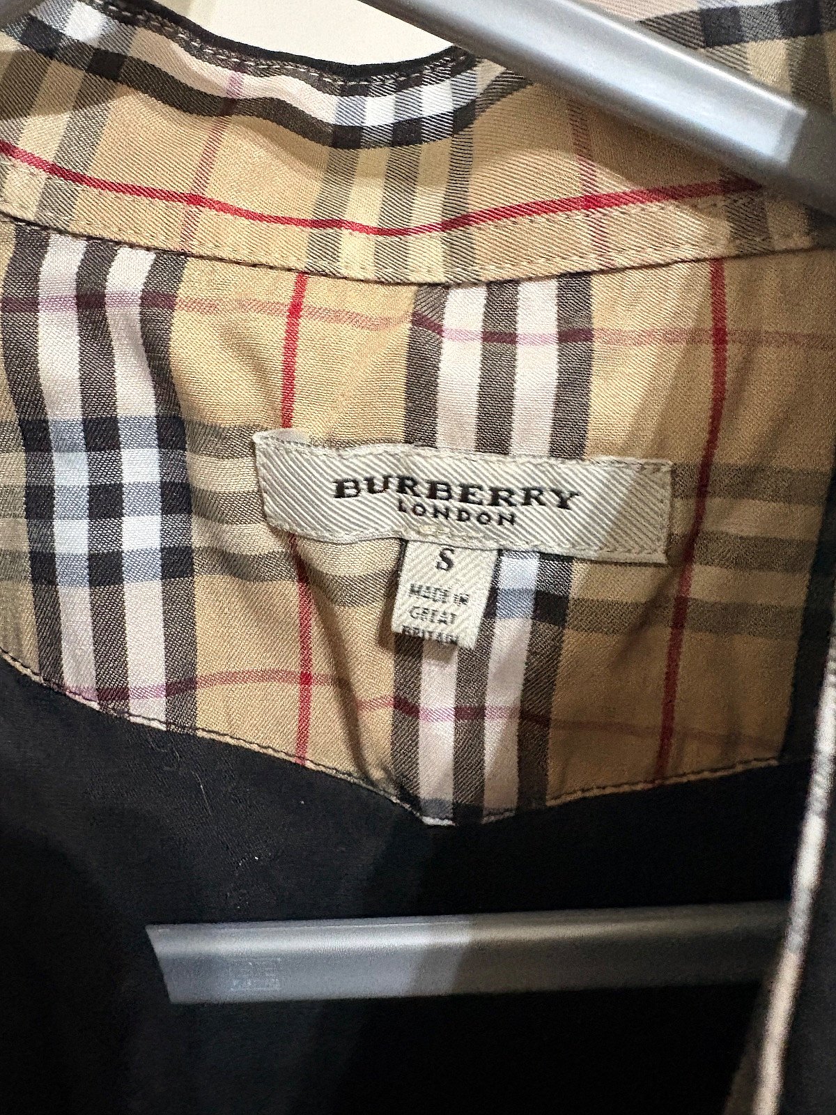 Burberry London black check shirt, photo 2