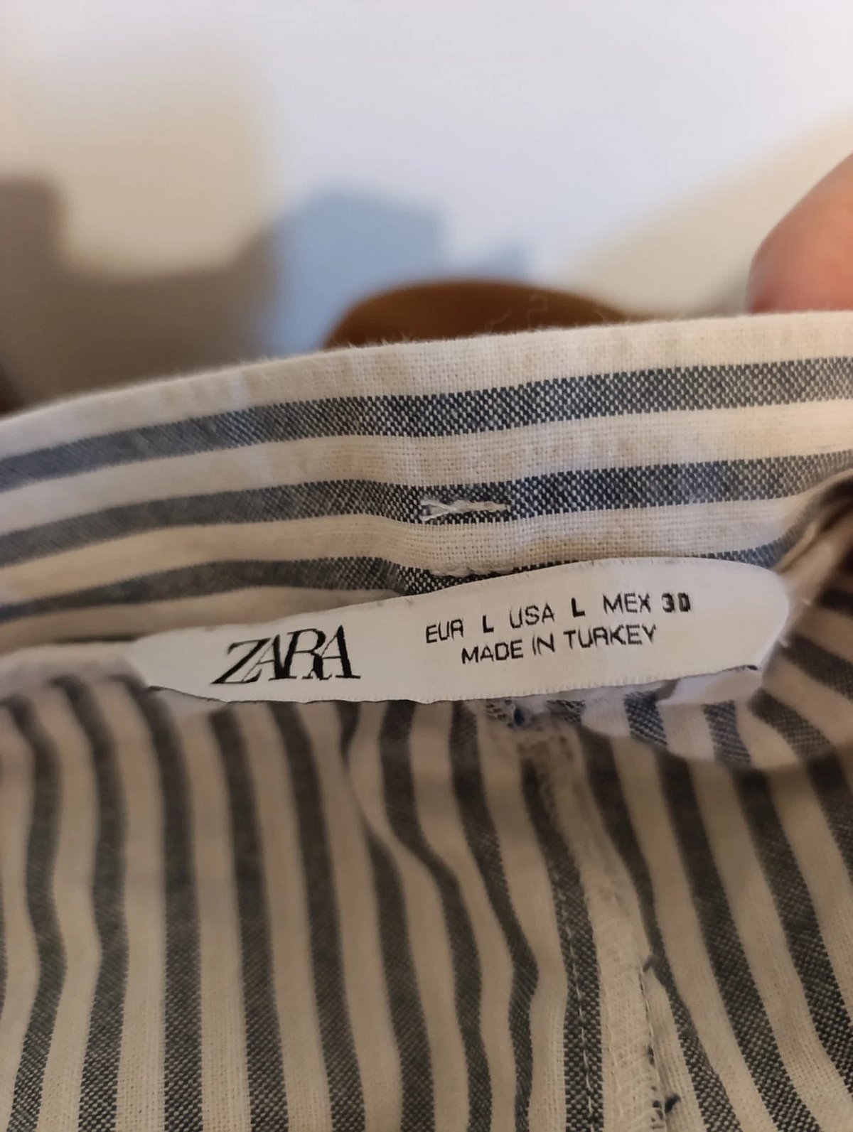 Striped high-waisted tapered trousers, photo 4