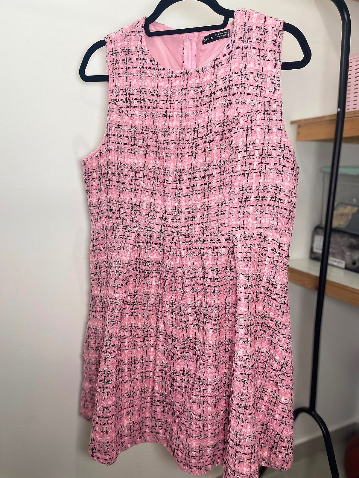 Pink Tweed Sleeveless Dress, photo 3