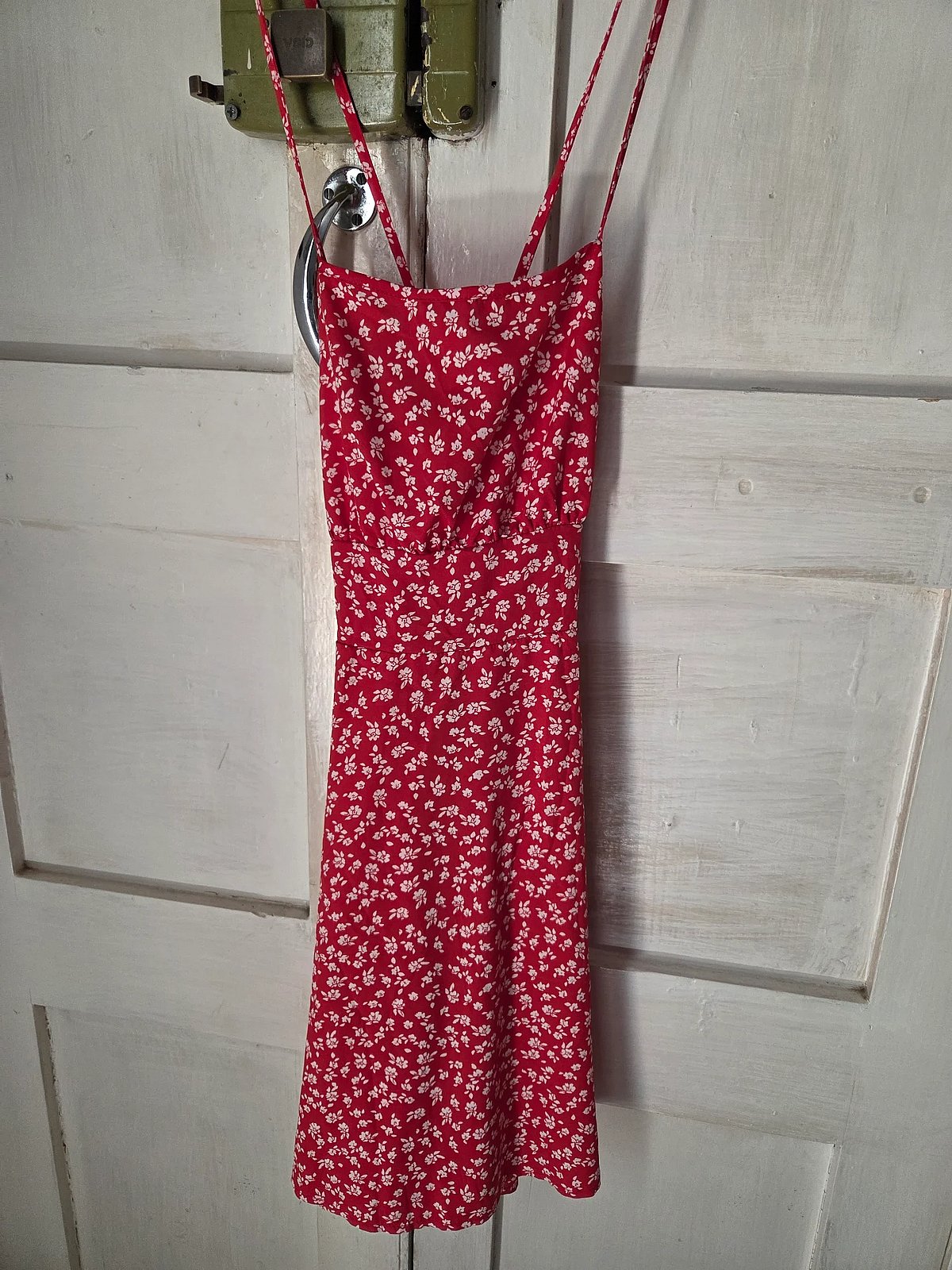Red Floral Lace Back Dress, photo 4