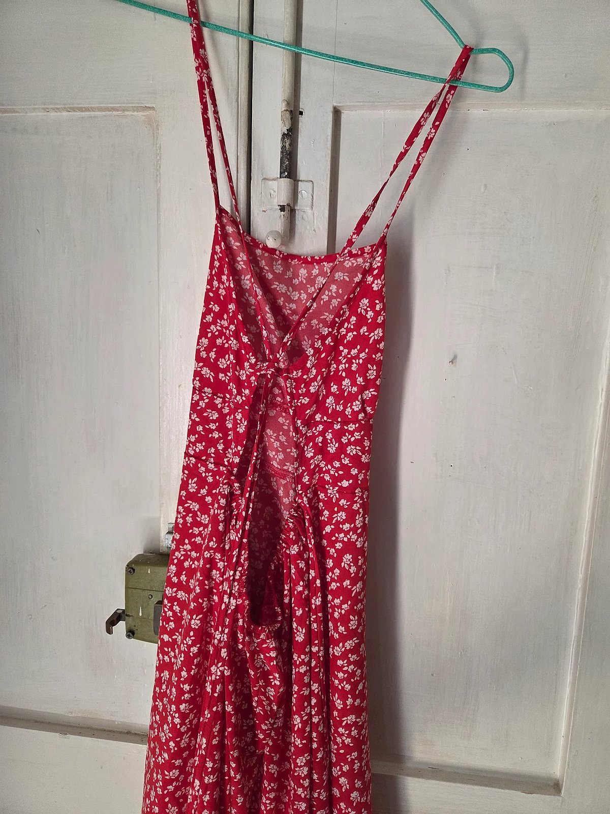 Red Floral Lace Back Dress, photo 2