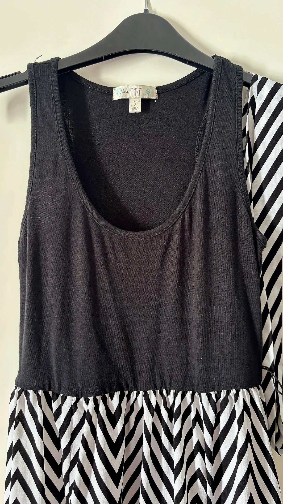 Monochrome Chevron Sleeveless Maxi Dress, photo 2