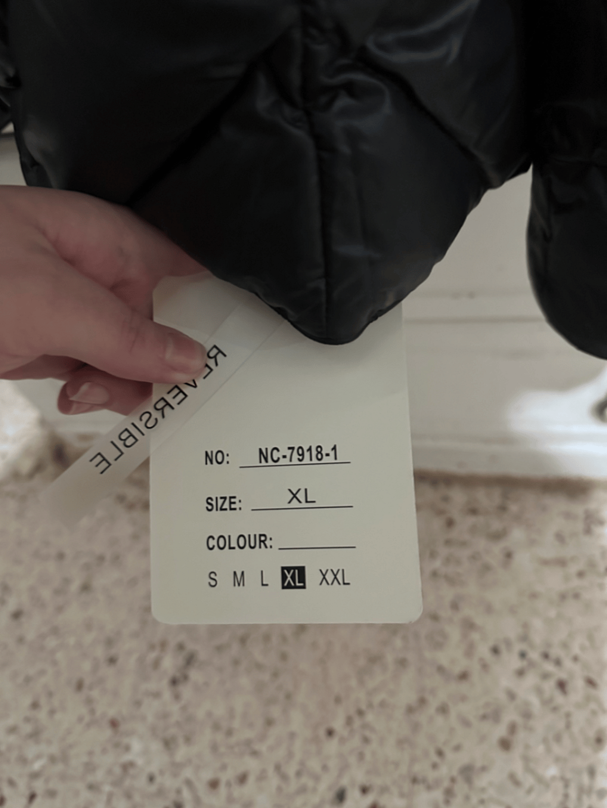 Reversible Black Hooded Faux Fur Jacket, photo 3