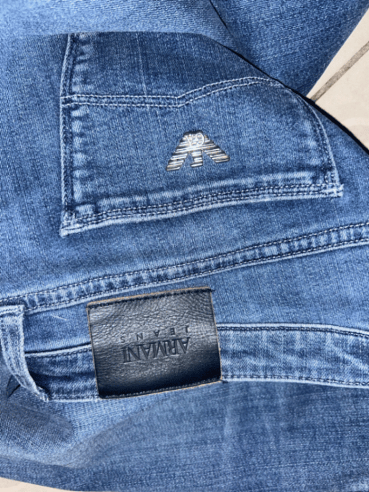 Pantaloni slim in denim Armani Jeans, foto 3