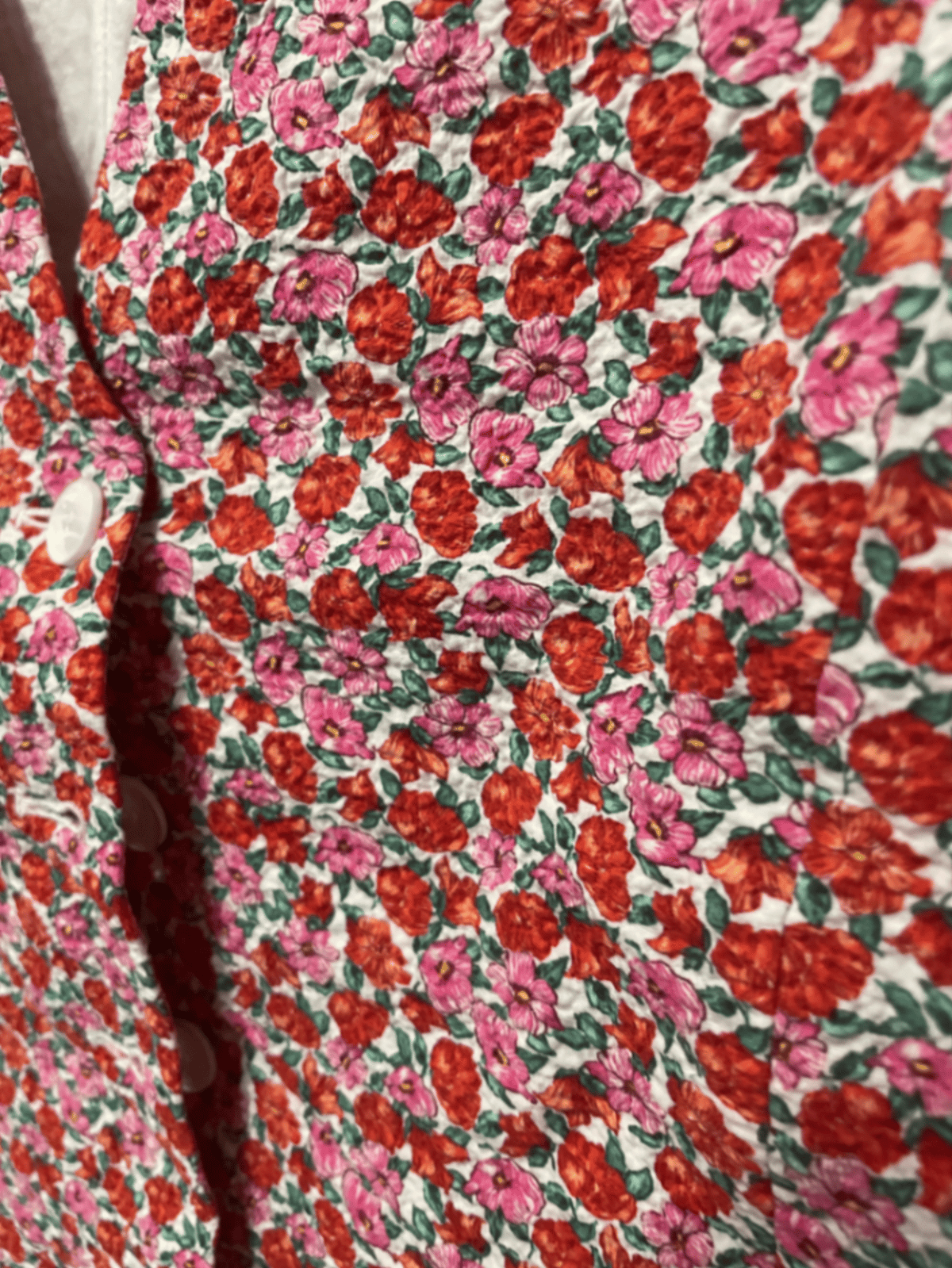 Floral Print Button Front Waistcoat - photo 2