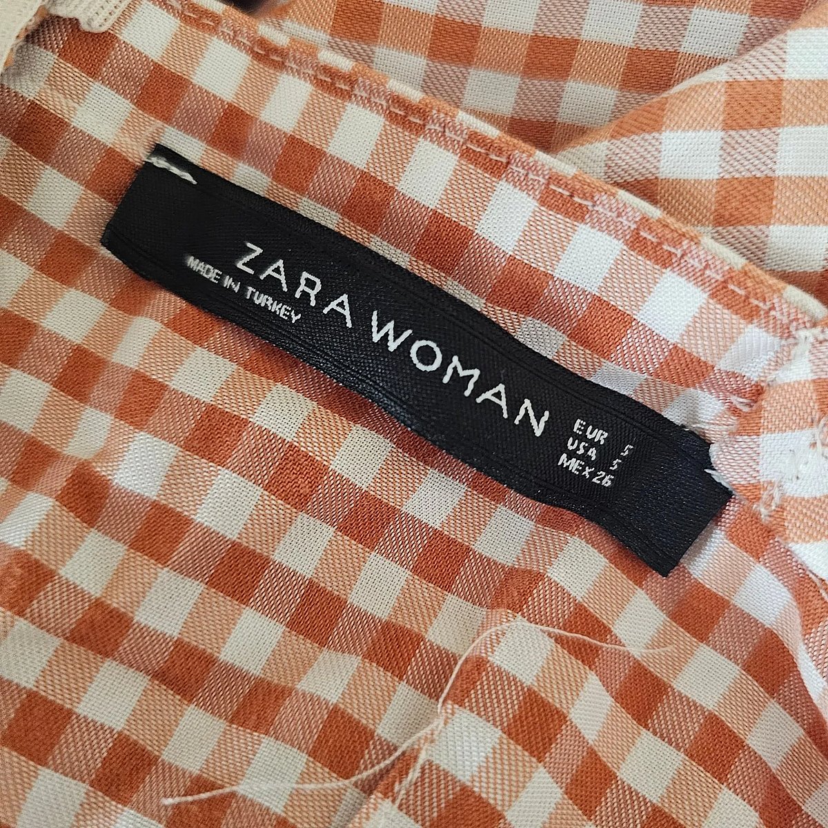 Zara Gingham Twist Front Dress - photo 7