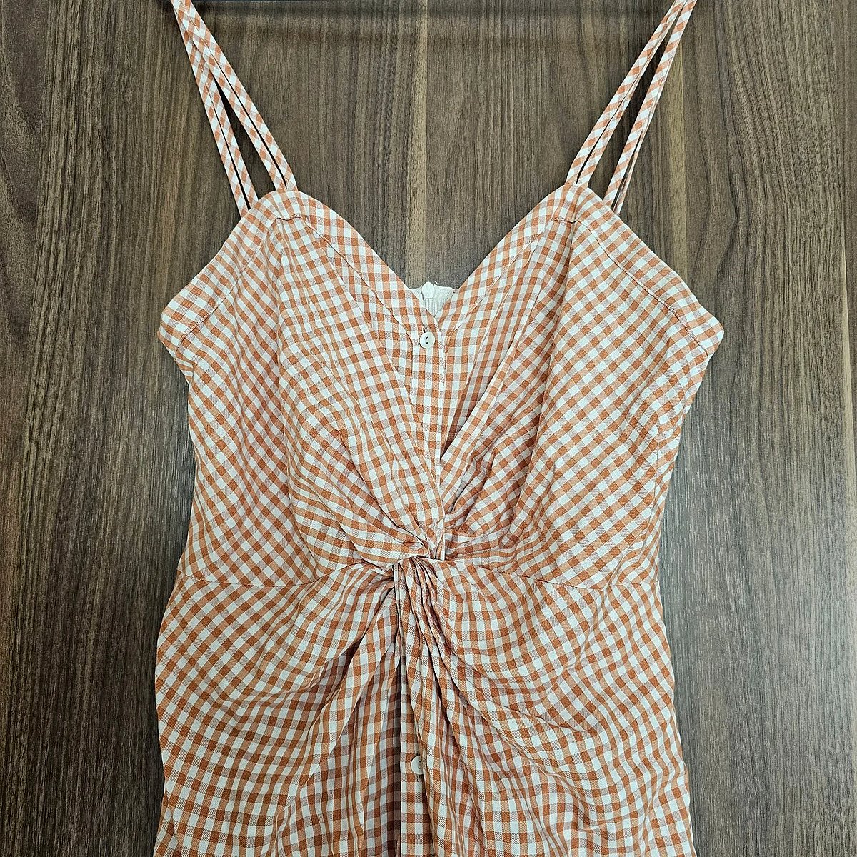 Zara Gingham Twist Front Dress - photo 2