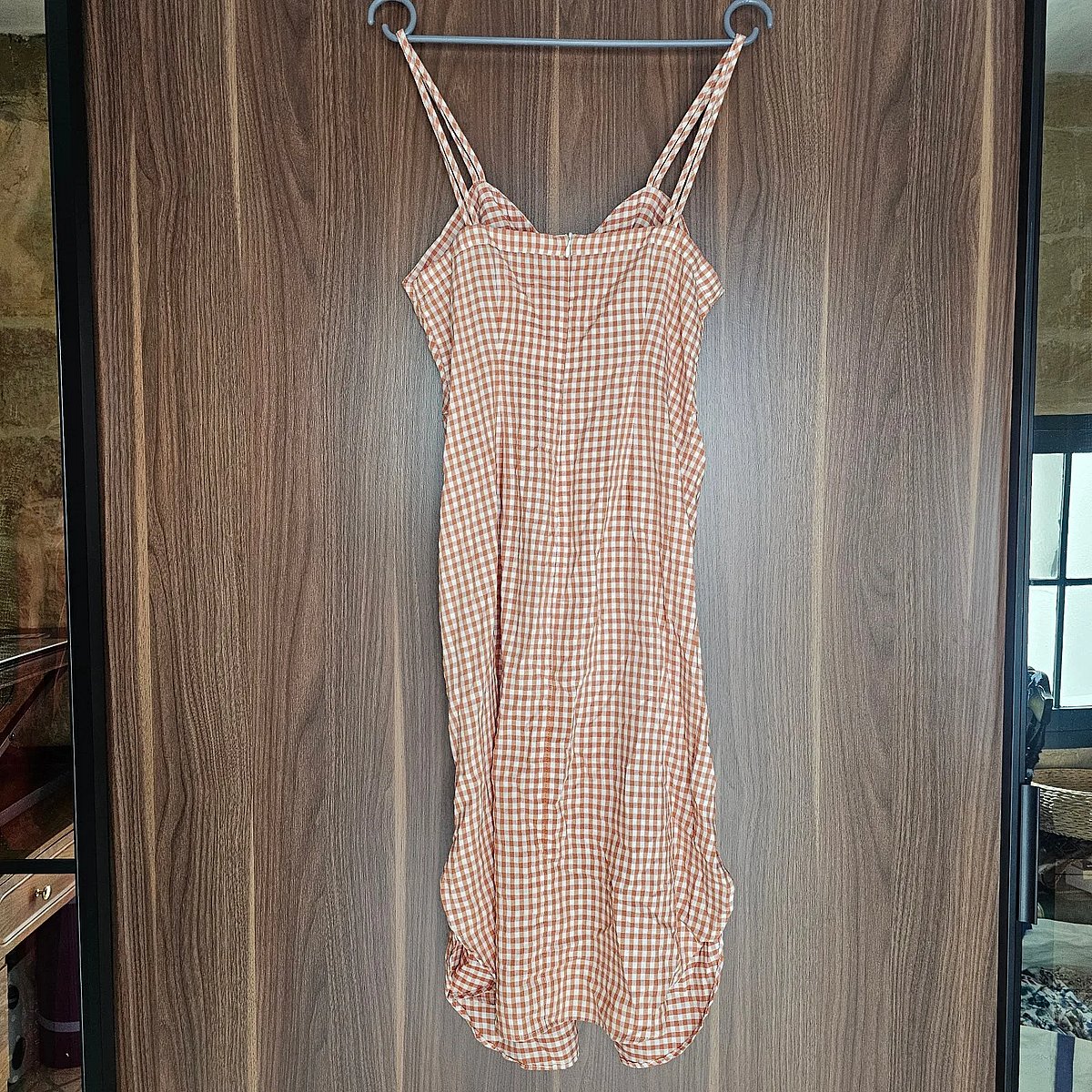 Zara Gingham Twist Front Dress - photo 5