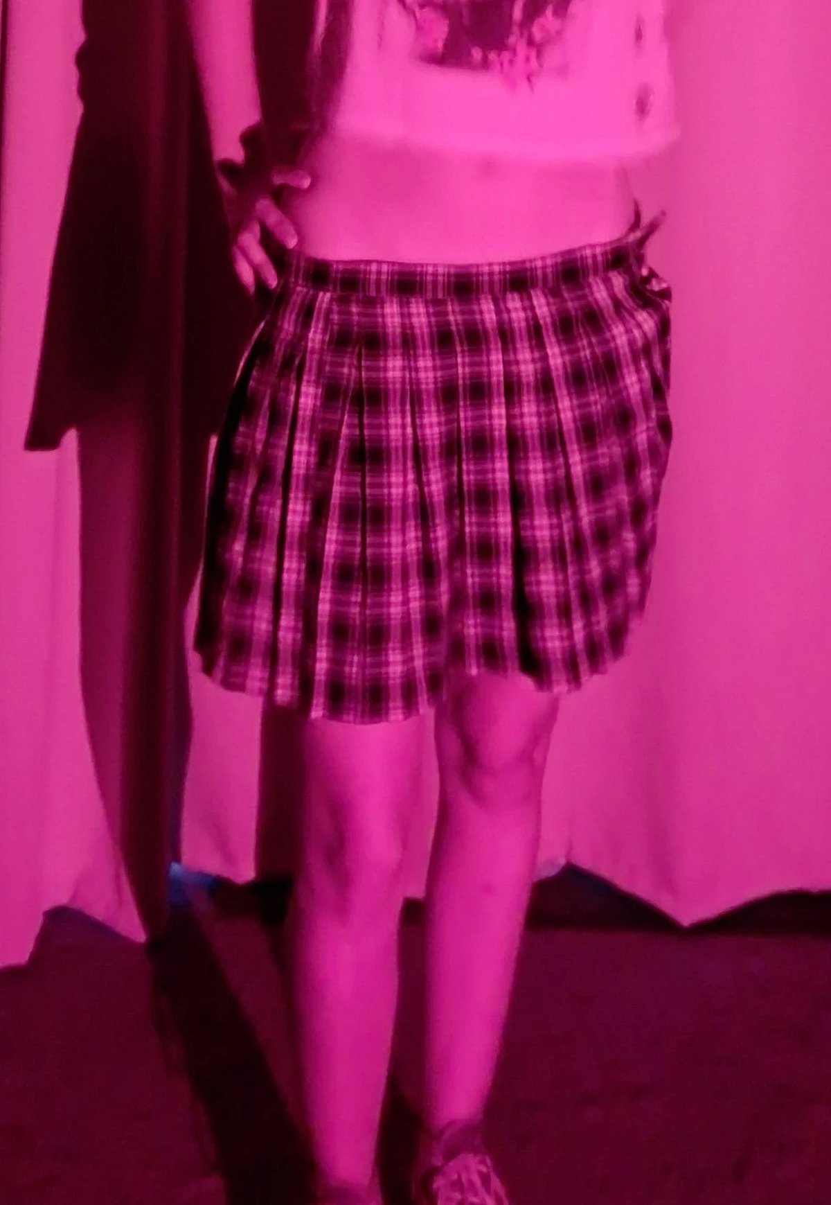 Pull and Bear - Pacific Republic - Plaid Pleated Mini Skirt, photo 2