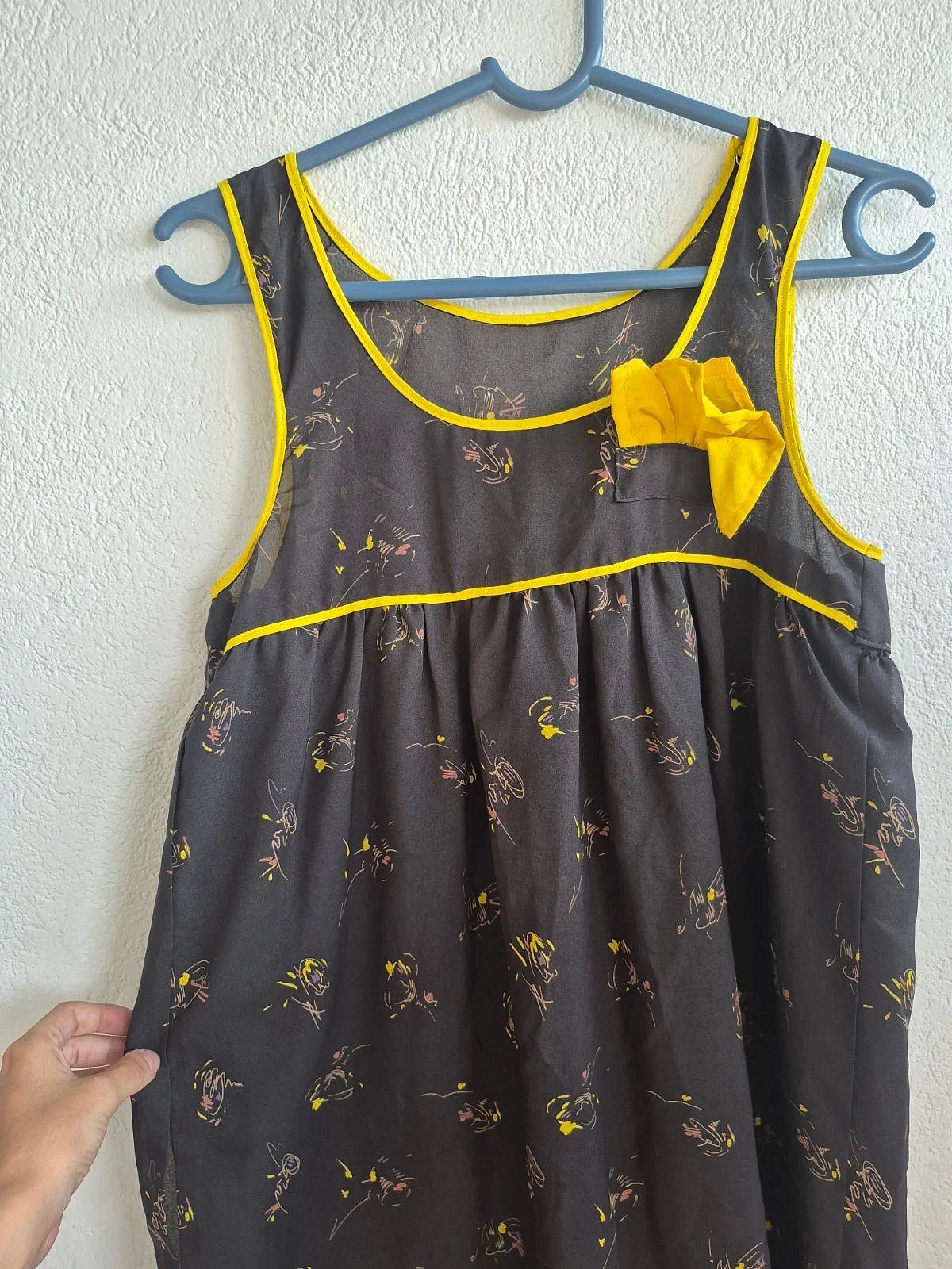 Vintage Black patterned summer sundress, photo 3