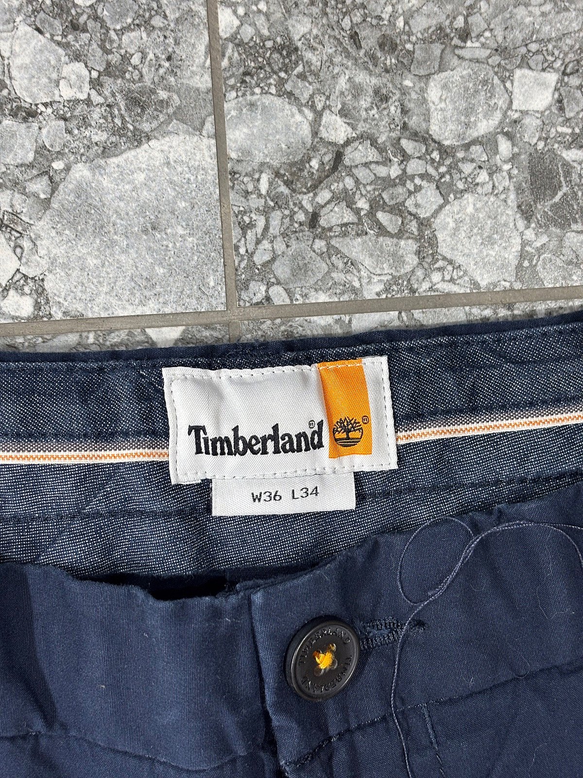 TIMBERLAND Navy chino shorts - photo 3