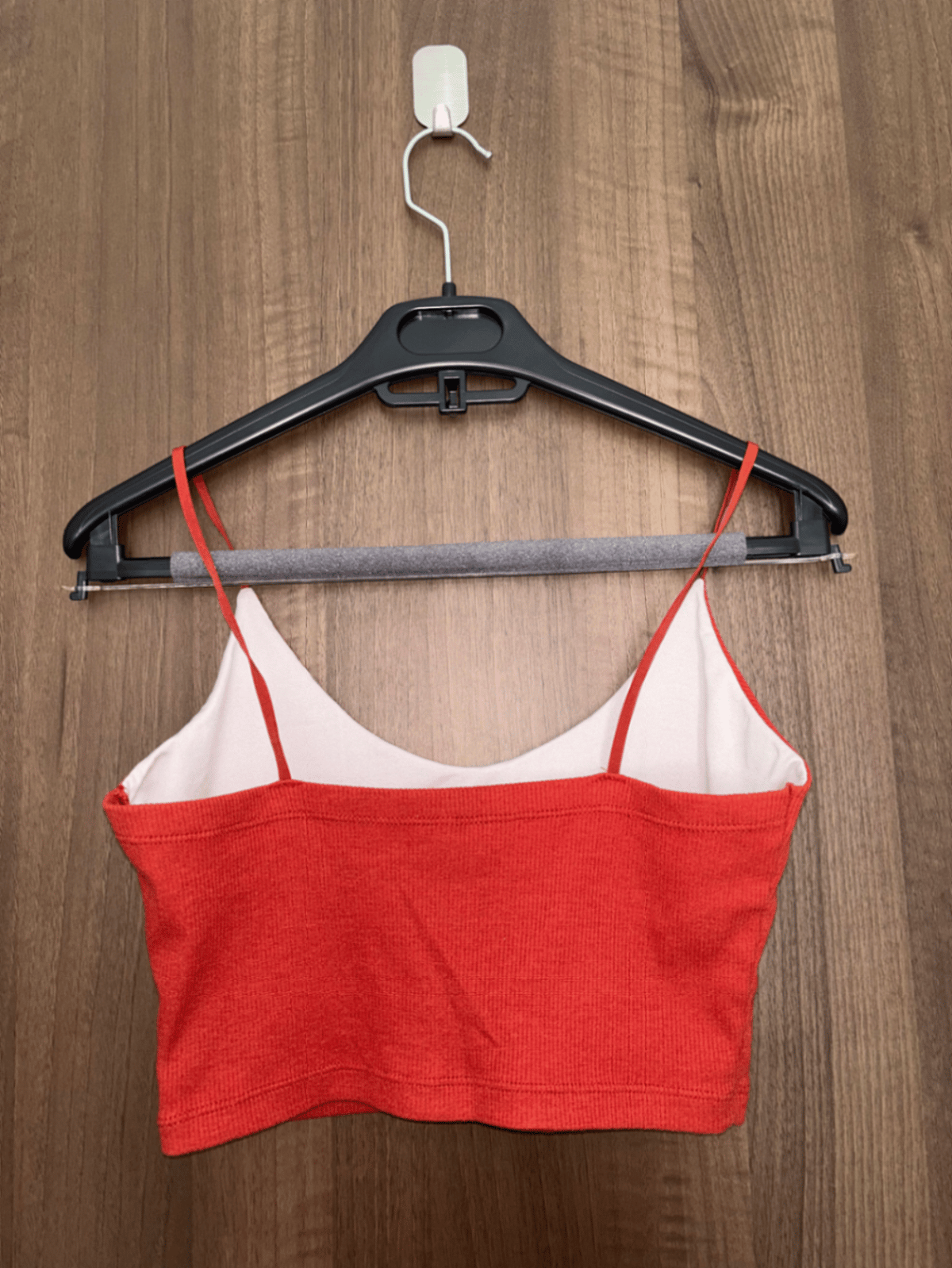Ribbed Red Crop Cami Top, photo 2