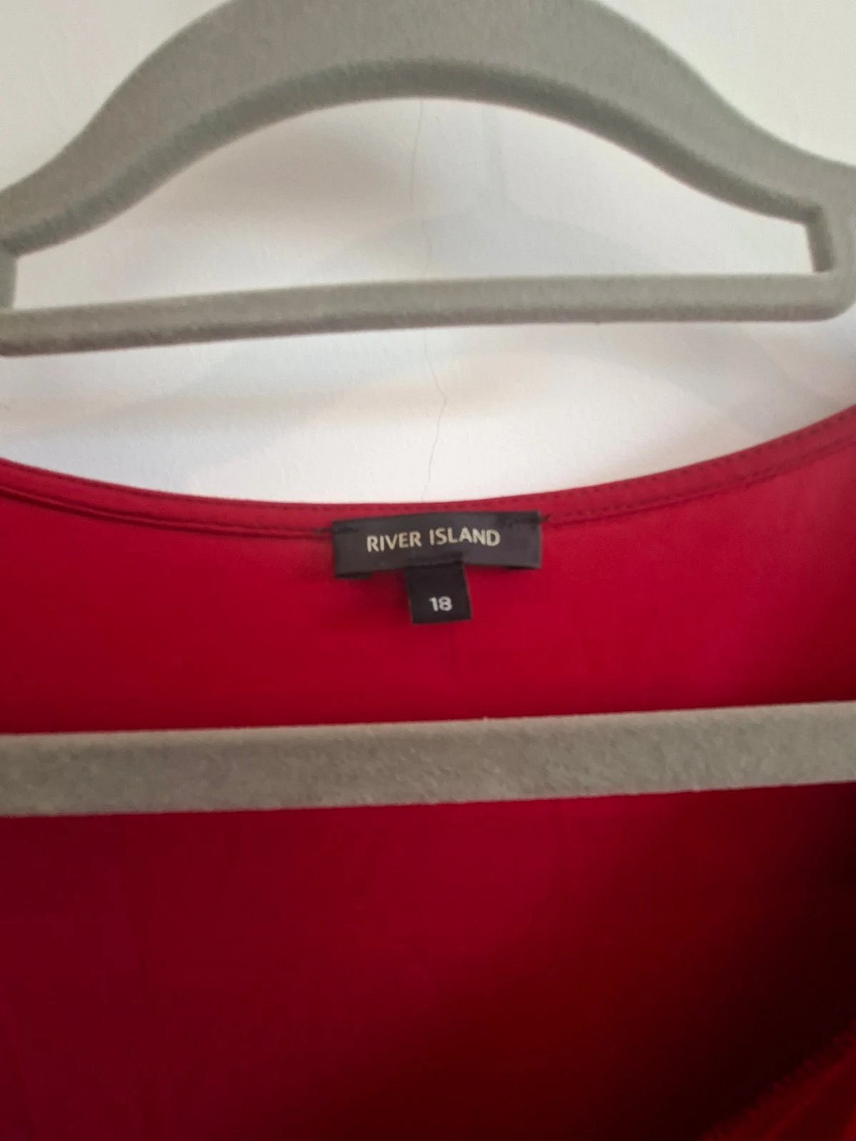 Red draped sleeveless dress, photo 2