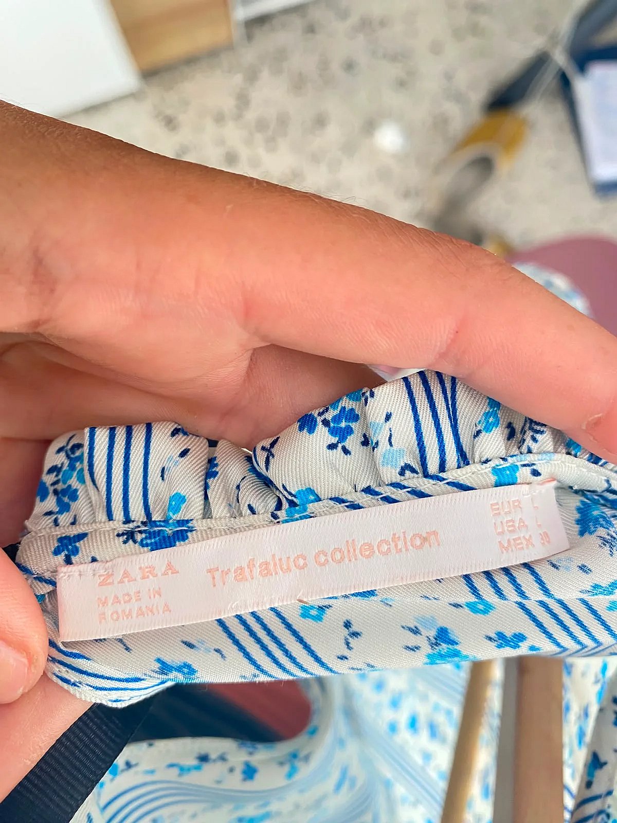 Camicetta Zara Trafaluc con stampa floreale (taglia L, ma veste come una M), foto 3