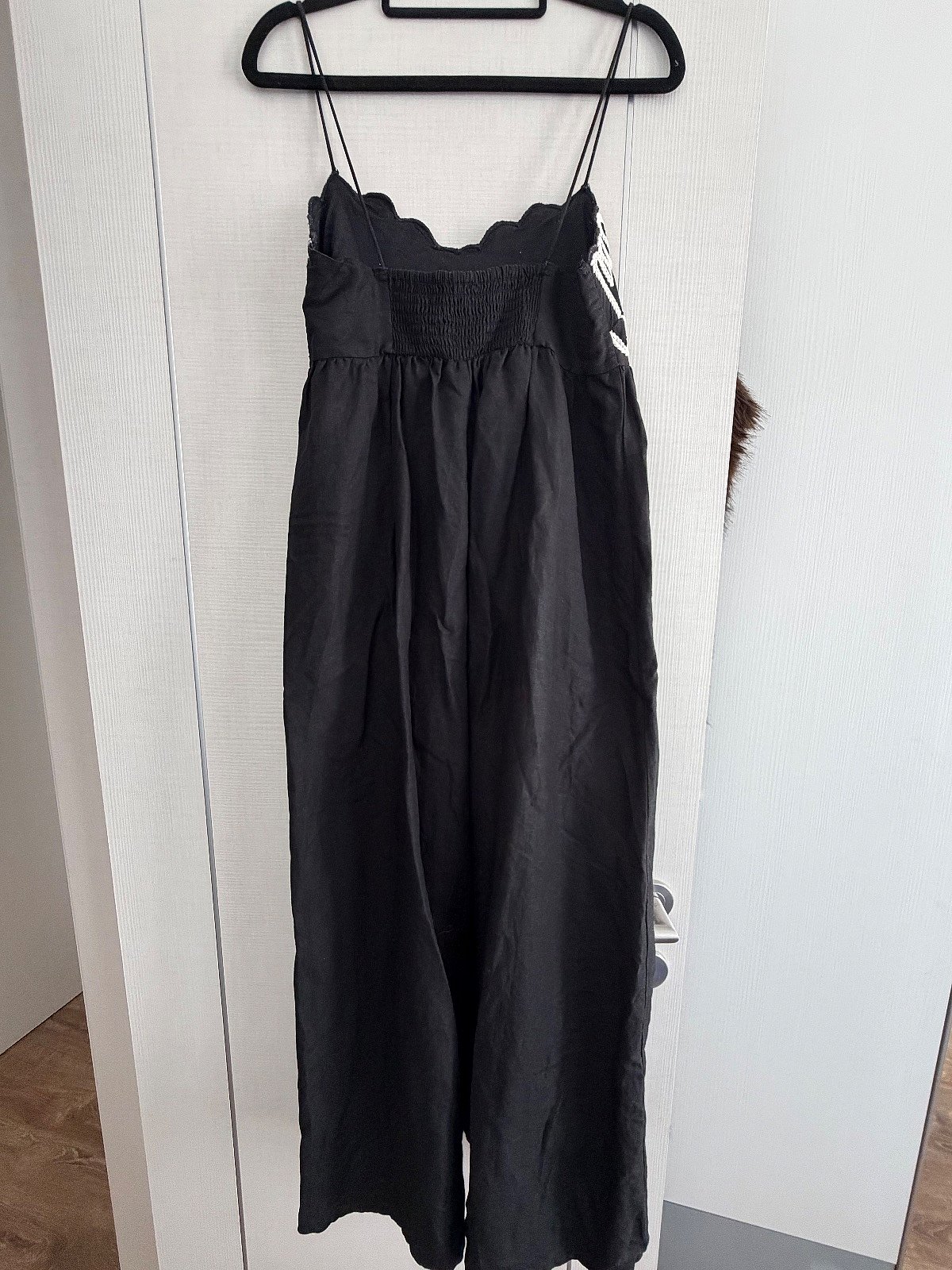 Black Oysho Embroidered Dress, photo 3