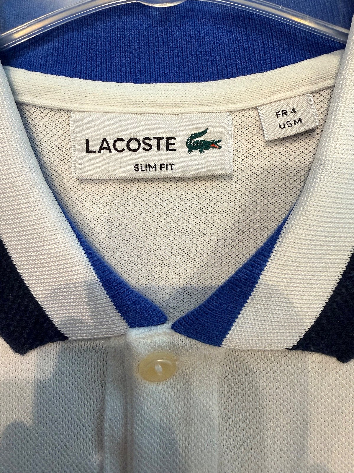 Lacoste White Tipped Polo Shirt, photo 2
