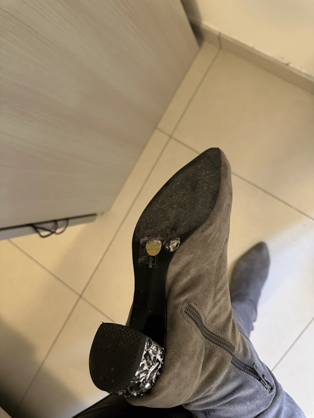 Elegant Grey Over-The-Knee Boots, photo 3